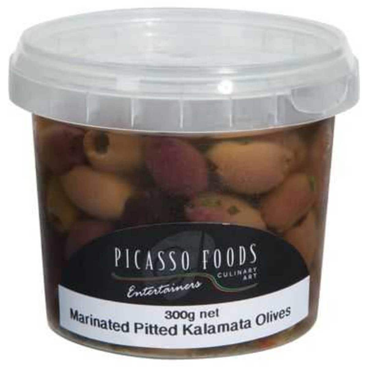 Picasso Marinated Pitted Kalamata Olives 300g Woolworths
