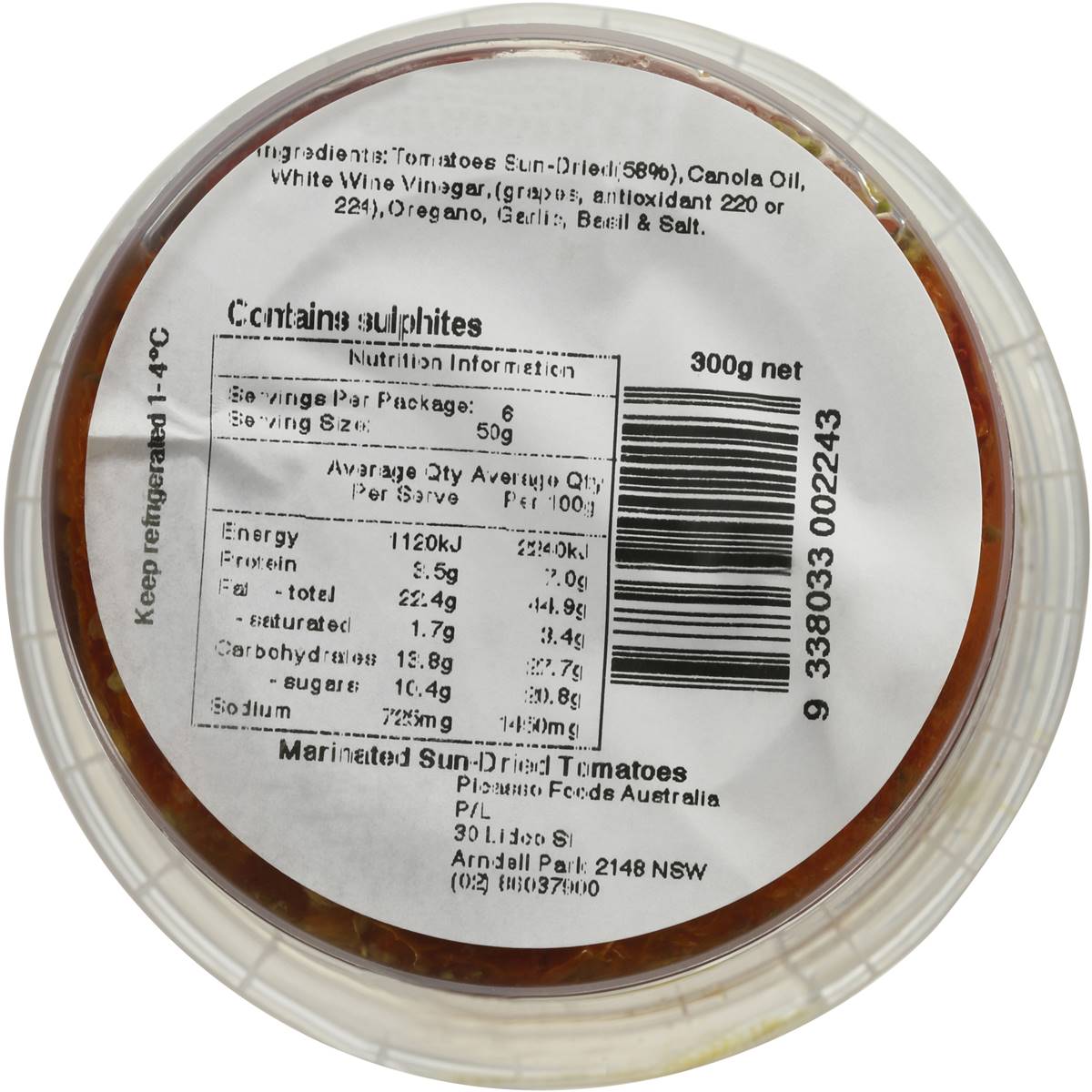 Picasso Kitchen Marinated Sun Dried Tomatoes 300g Woolworths