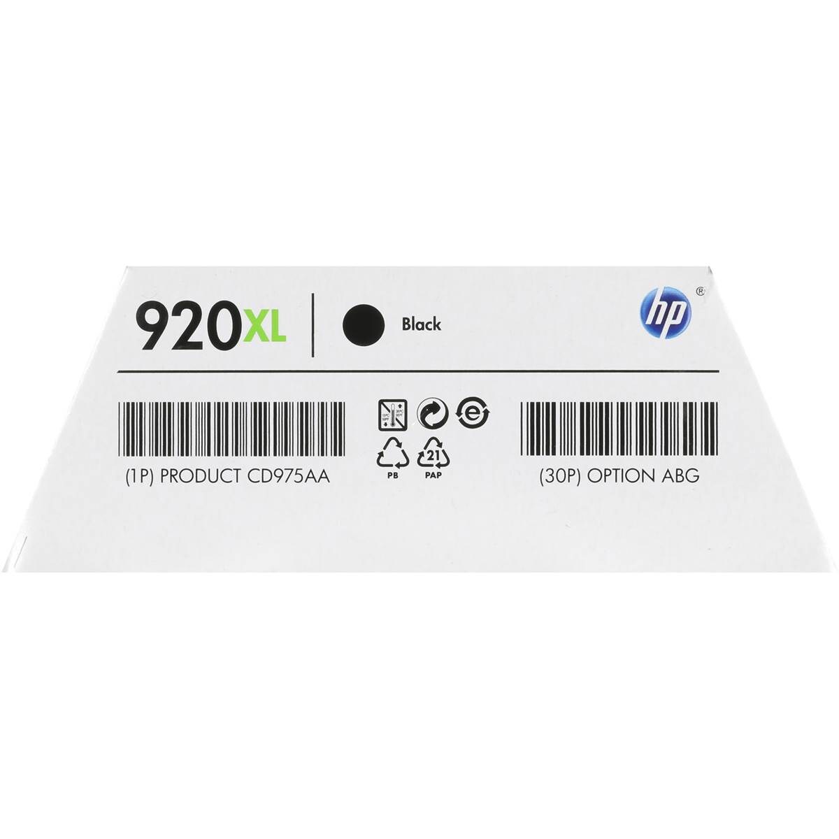 Hp Printer Ink 920xl Black Cd975aa Each Woolworths