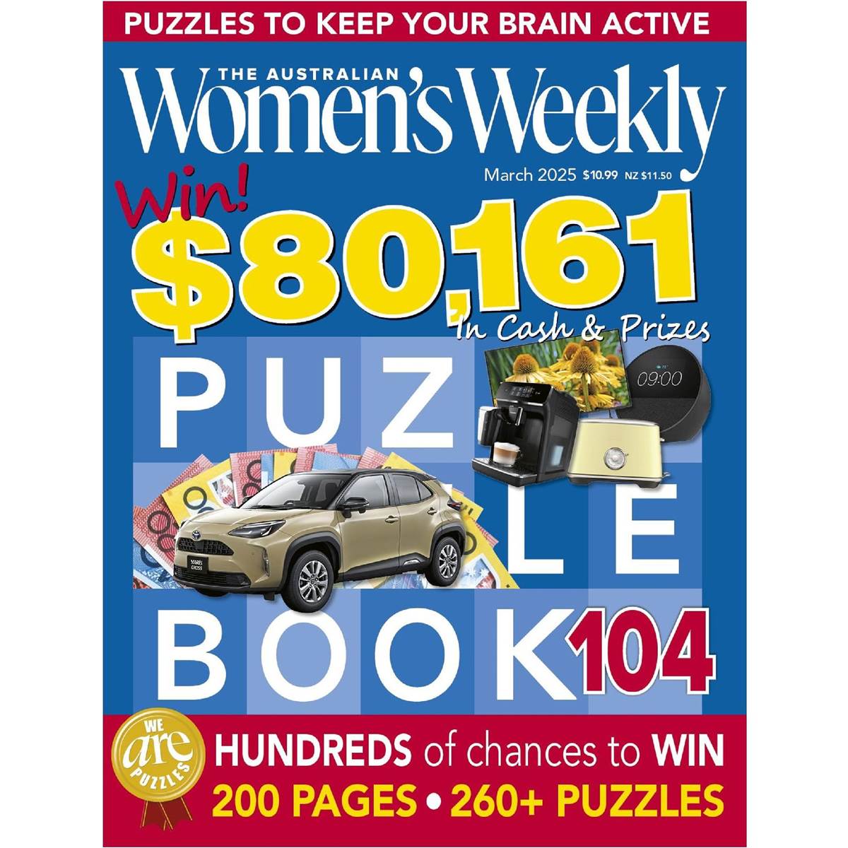 Australian Women's Weekly Puzzler Magazine Each Woolworths