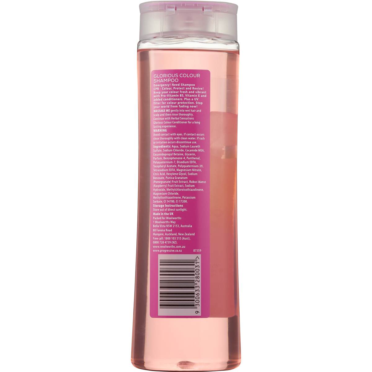 Select Herbal Sensations Shampoo For Coloured Hair 400ml Woolworths