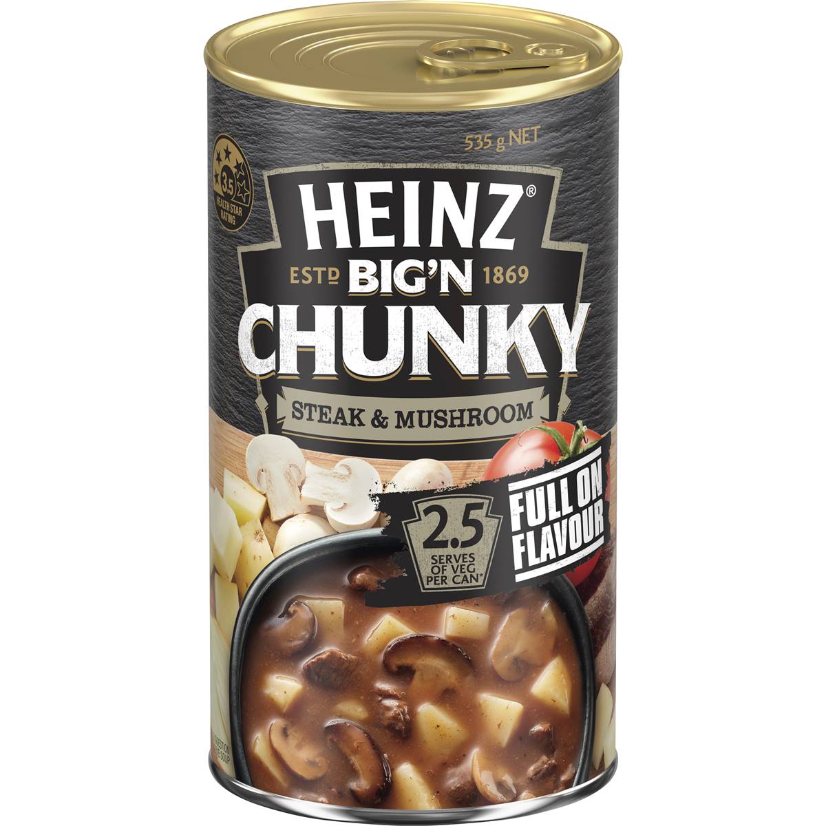 Heinz Big N Chunky Steak & Mushroom Soup Ready Meals