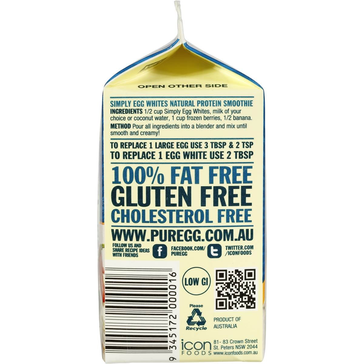 Puregg Simply Egg Whites 500ml Woolworths