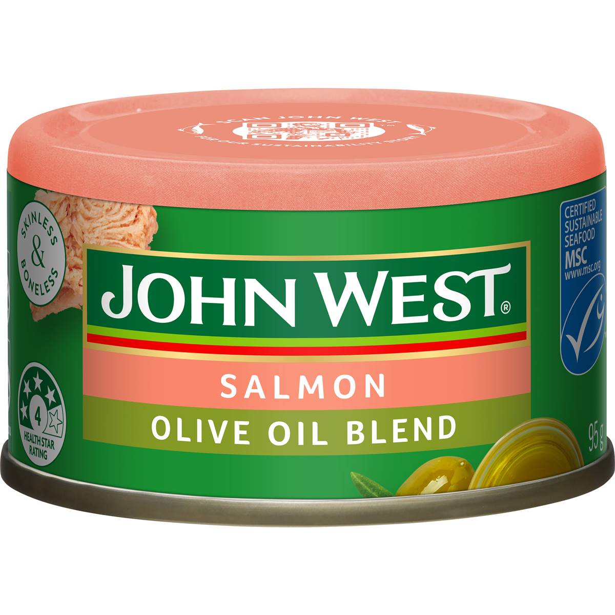 John West Skinless & Boneless Salmon In Olive Oil