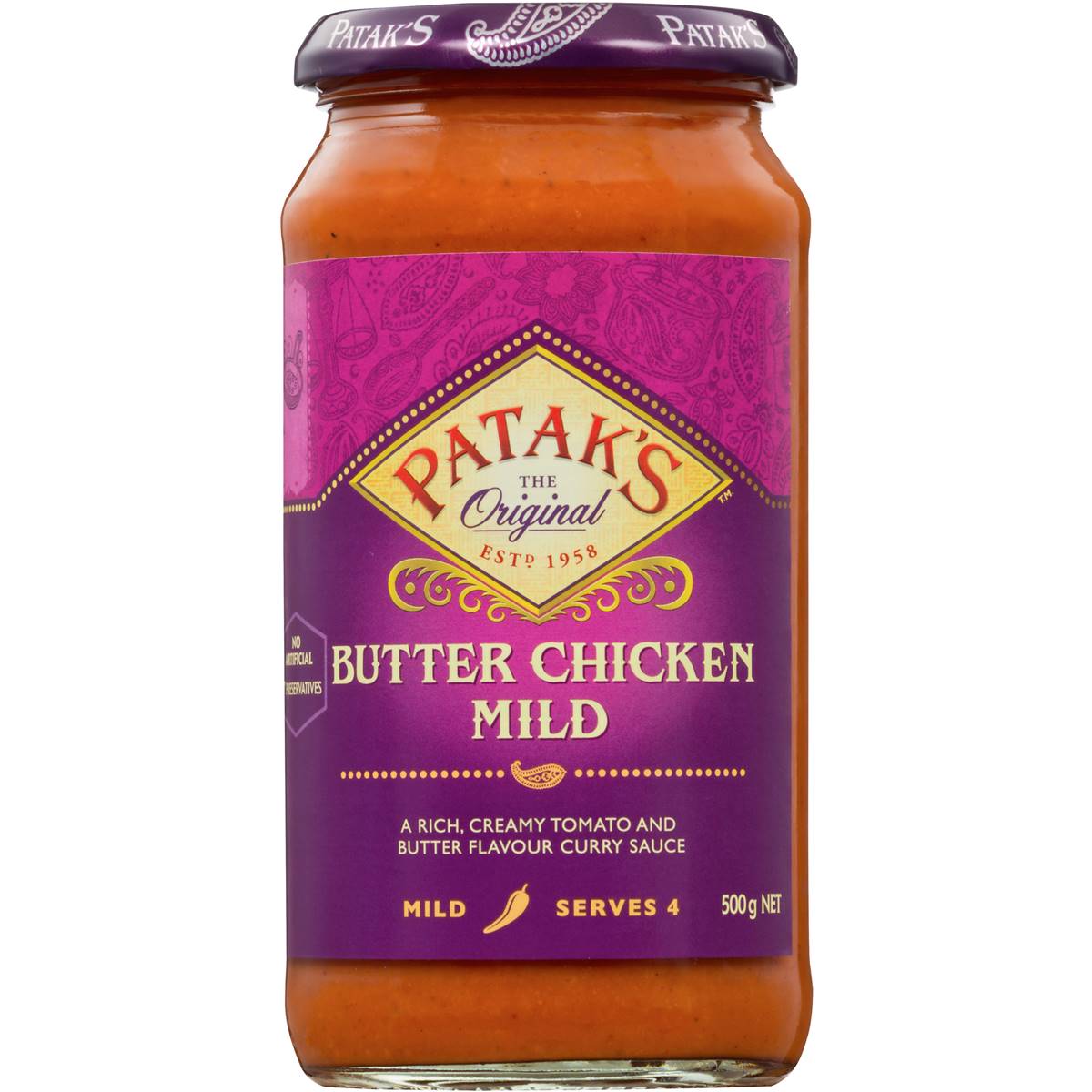 Patak's Simmer Sauce Butter Chicken 500g | Woolworths