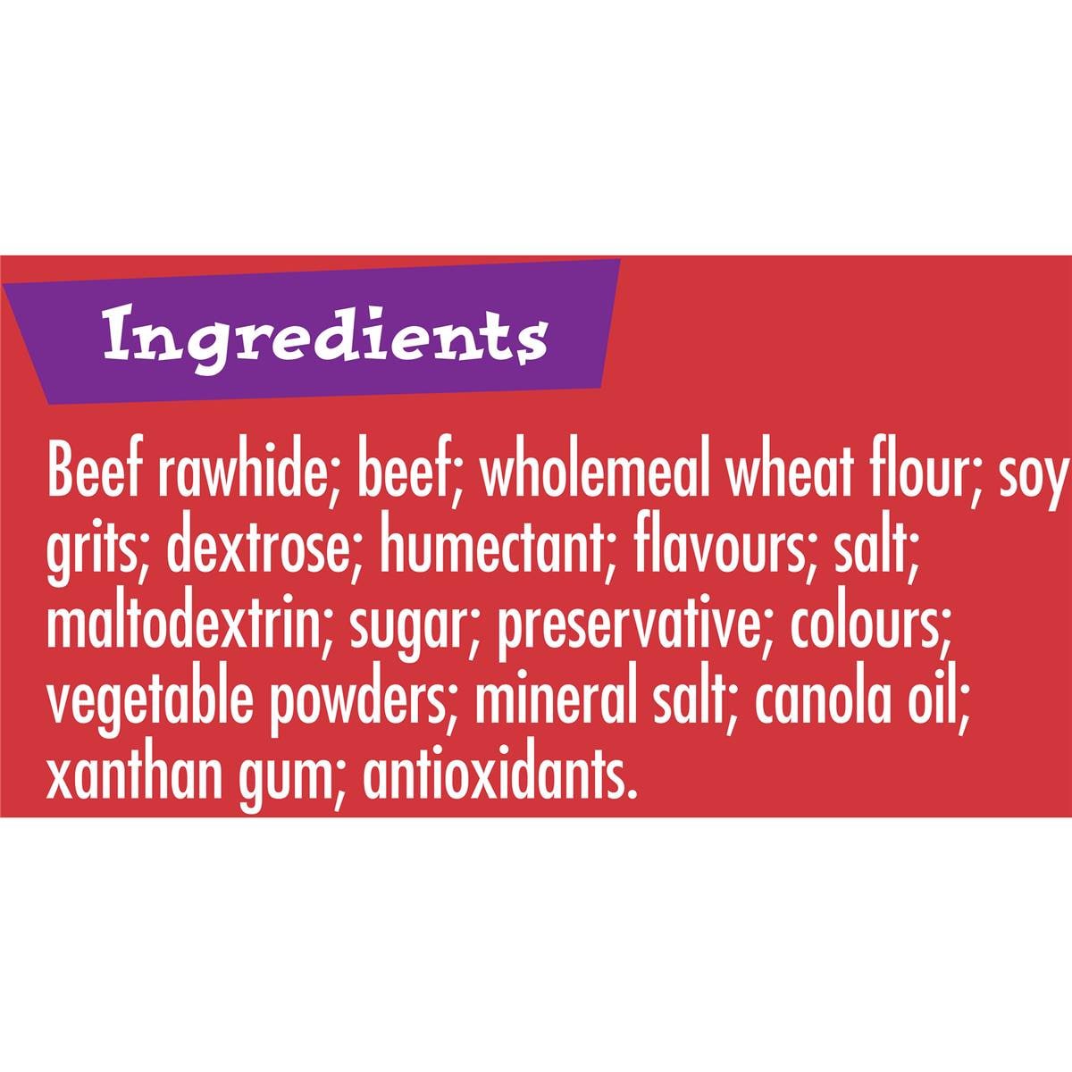 Schmackos Chomp N Chew With Beef Large Dog Treats 60g Woolworths