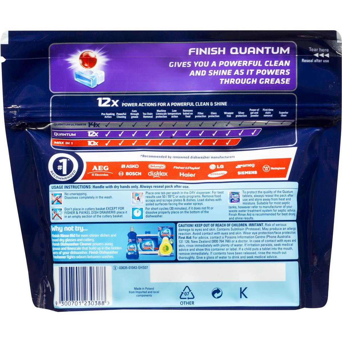 Finish Powerball Quantum Tablets Original 20 Pack Woolworths