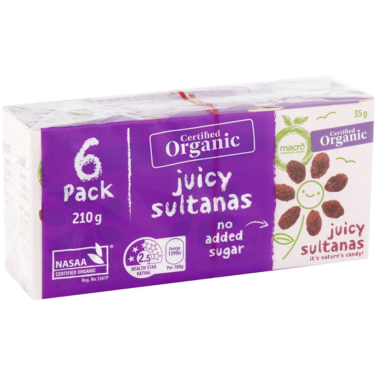 Macro Organic Mini Sultanas Sultanas 6pk Woolworths macro-organic-mini-sultanas-sultanas-6pk-woolworths
