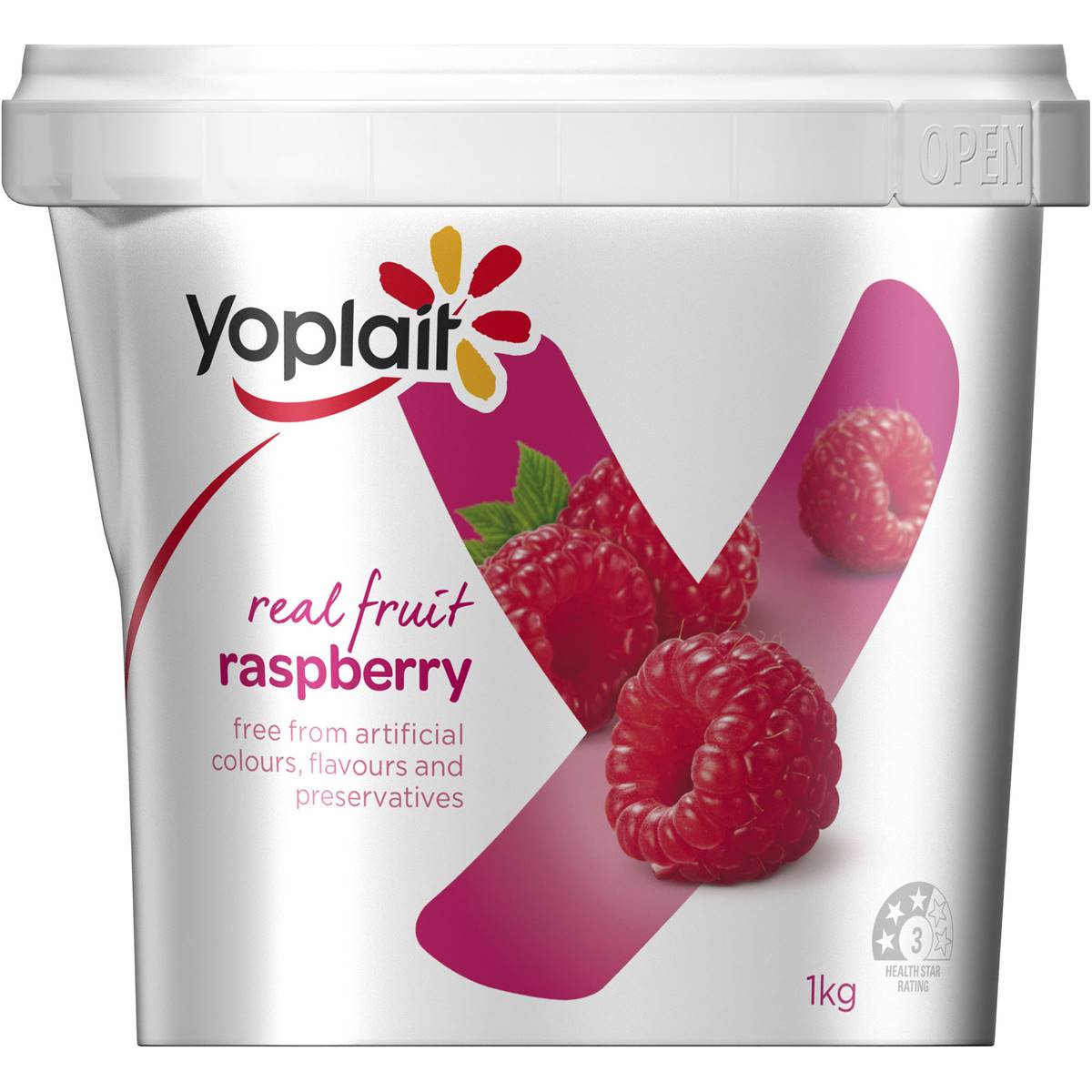 Yoplait Raspberry Yoghurt 1kg Woolworths