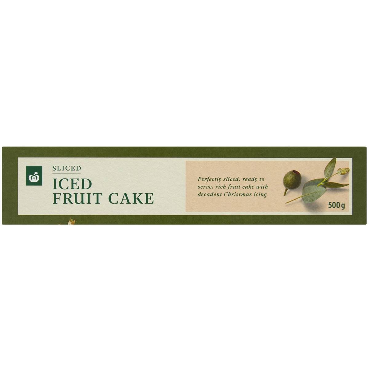 Woolworths Iced Christmas Cake 500g Woolworths