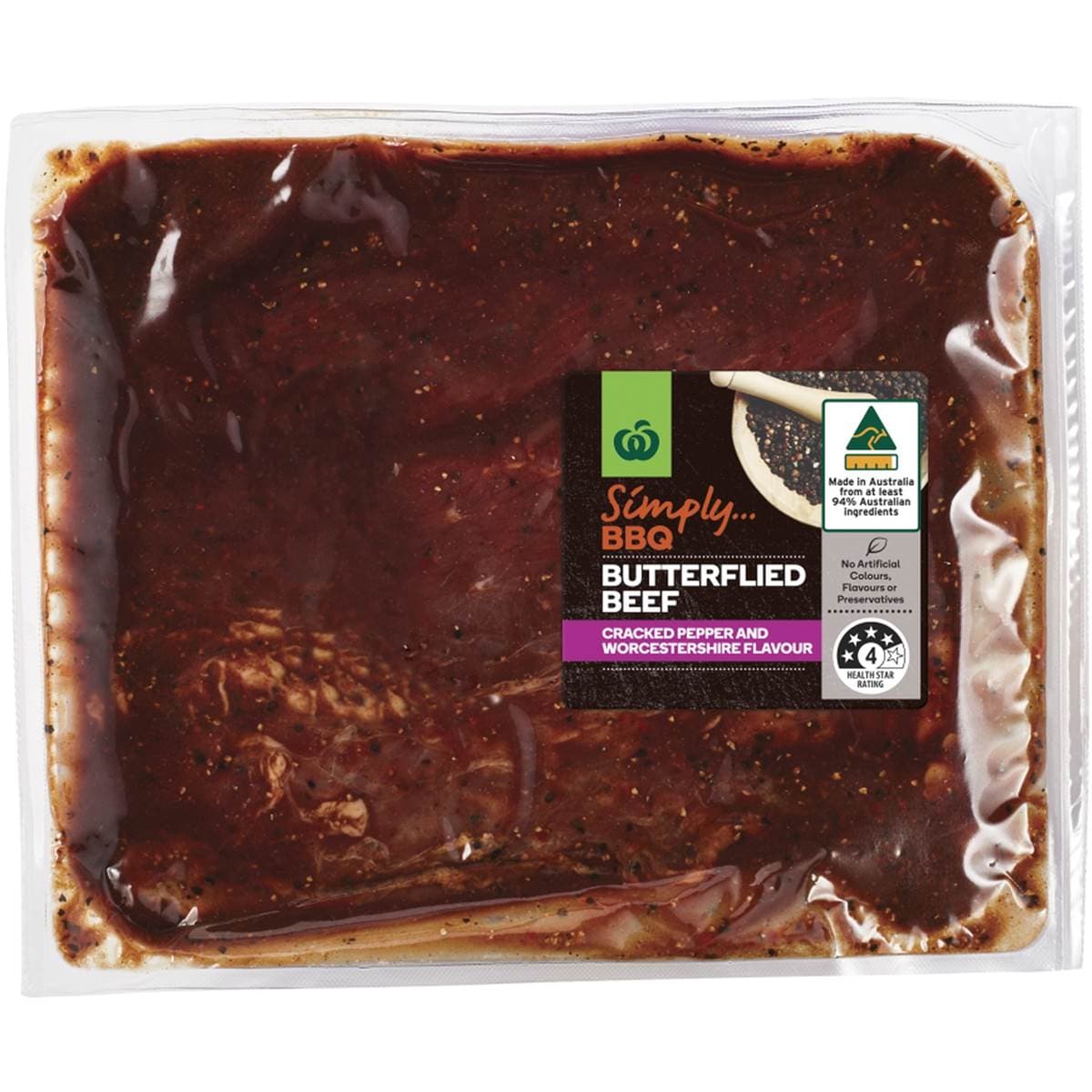 Woolworths Butterflied Beef Roast 800g 1.25kg Woolworths