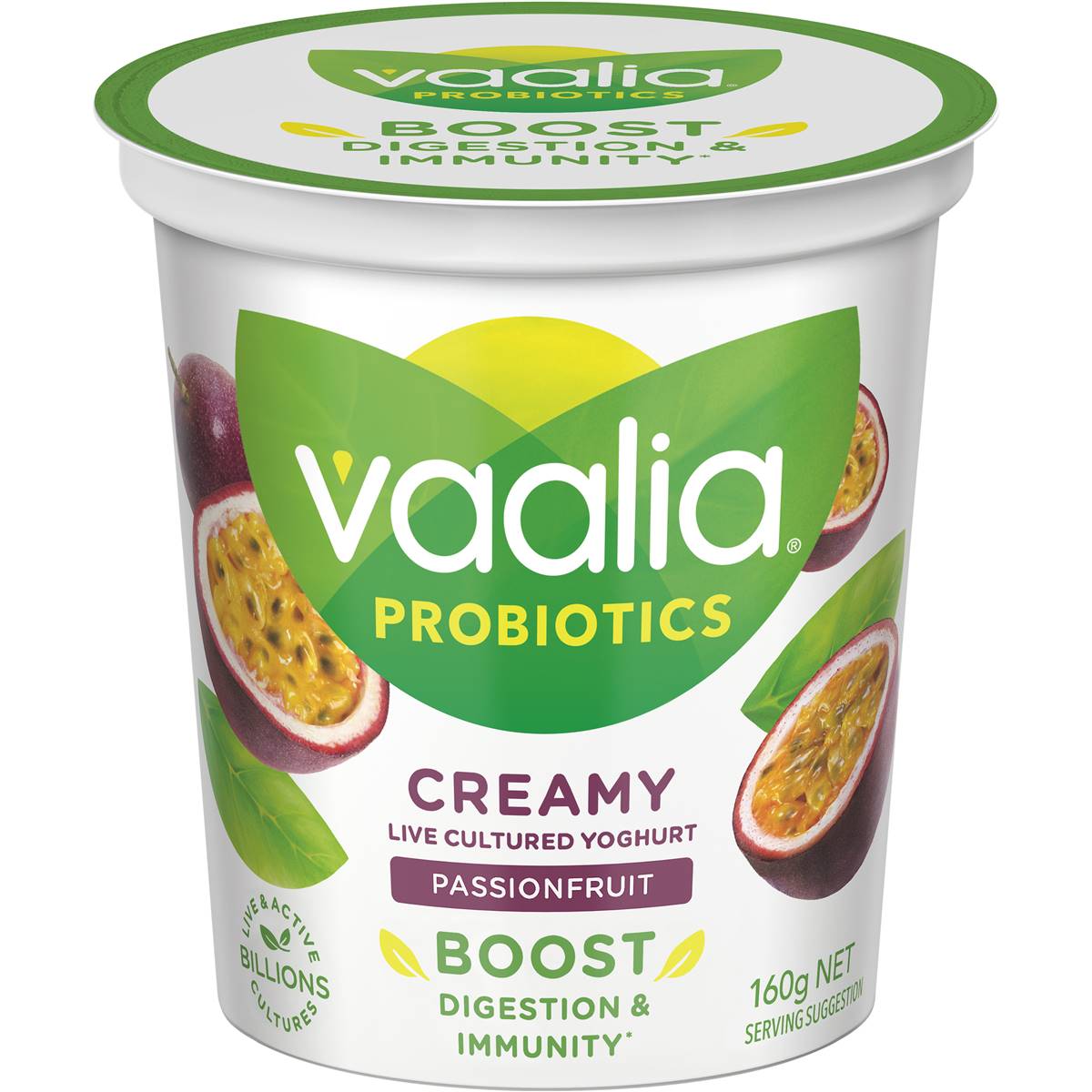 Vaalia Yoghurt Low Fat Passionfruit 160g | Woolworths