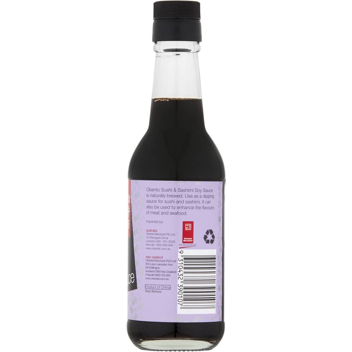 Obento Japanese Sushi & Sashimi Soy Sauce 250ml | Woolworths