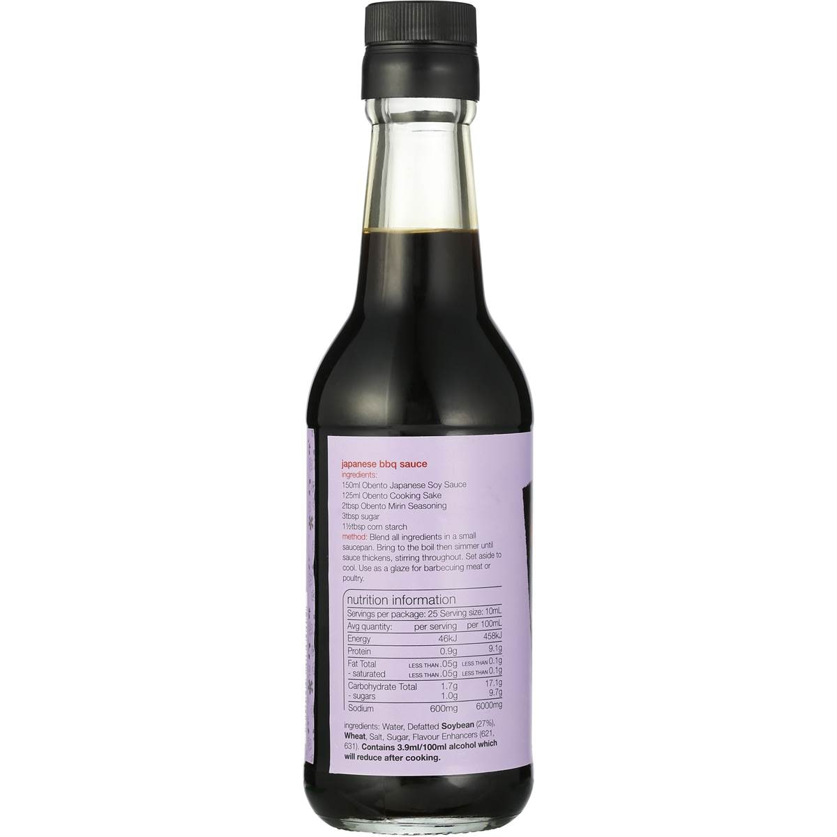 Obento Japanese Sushi & Sashimi Soy Sauce 250ml Woolworths