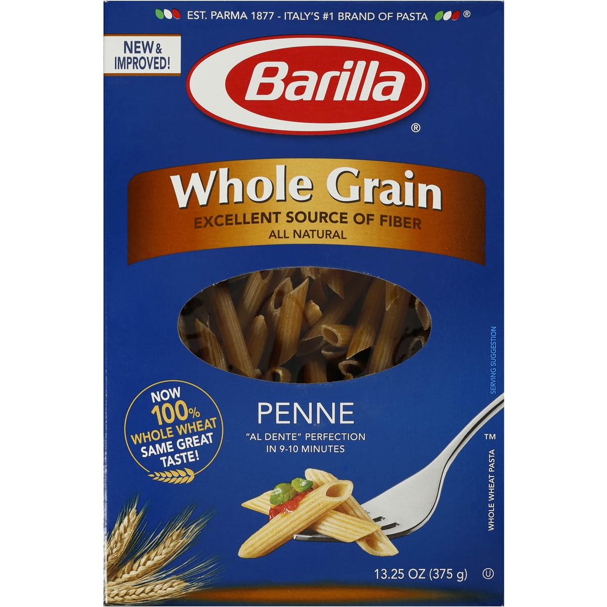 Barilla Penne Wholegrain Pasta 375g Woolworths