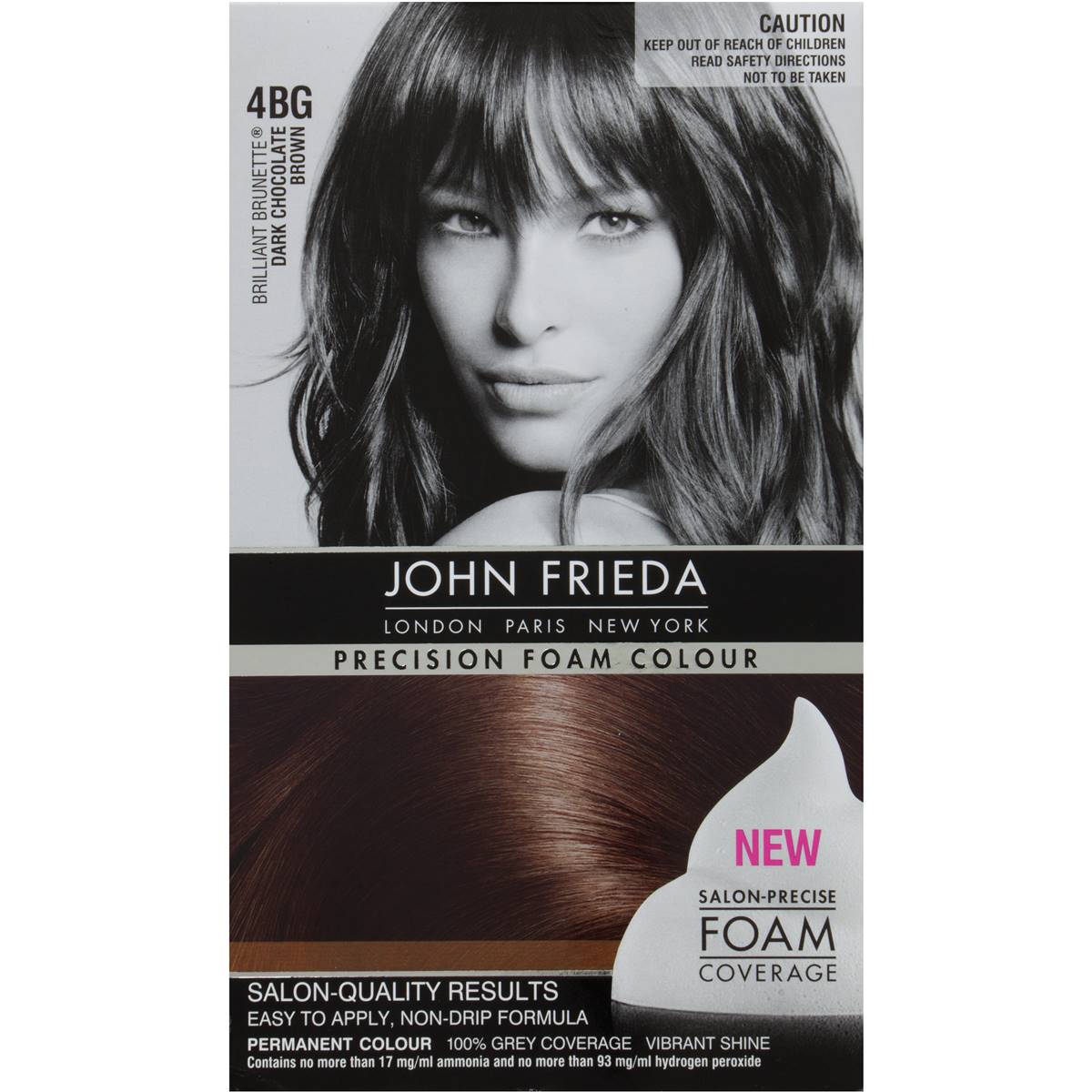 John Frieda Precision Foam 4bg Dark Chocolate Brown Each | Woolworths