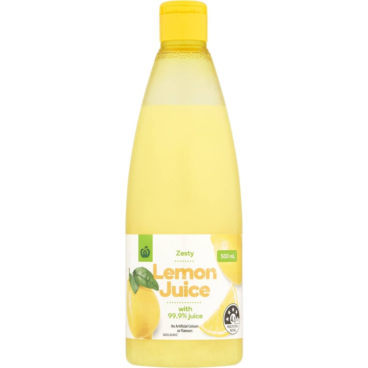 Woolworths Lemon Juice 500ml Woolworths