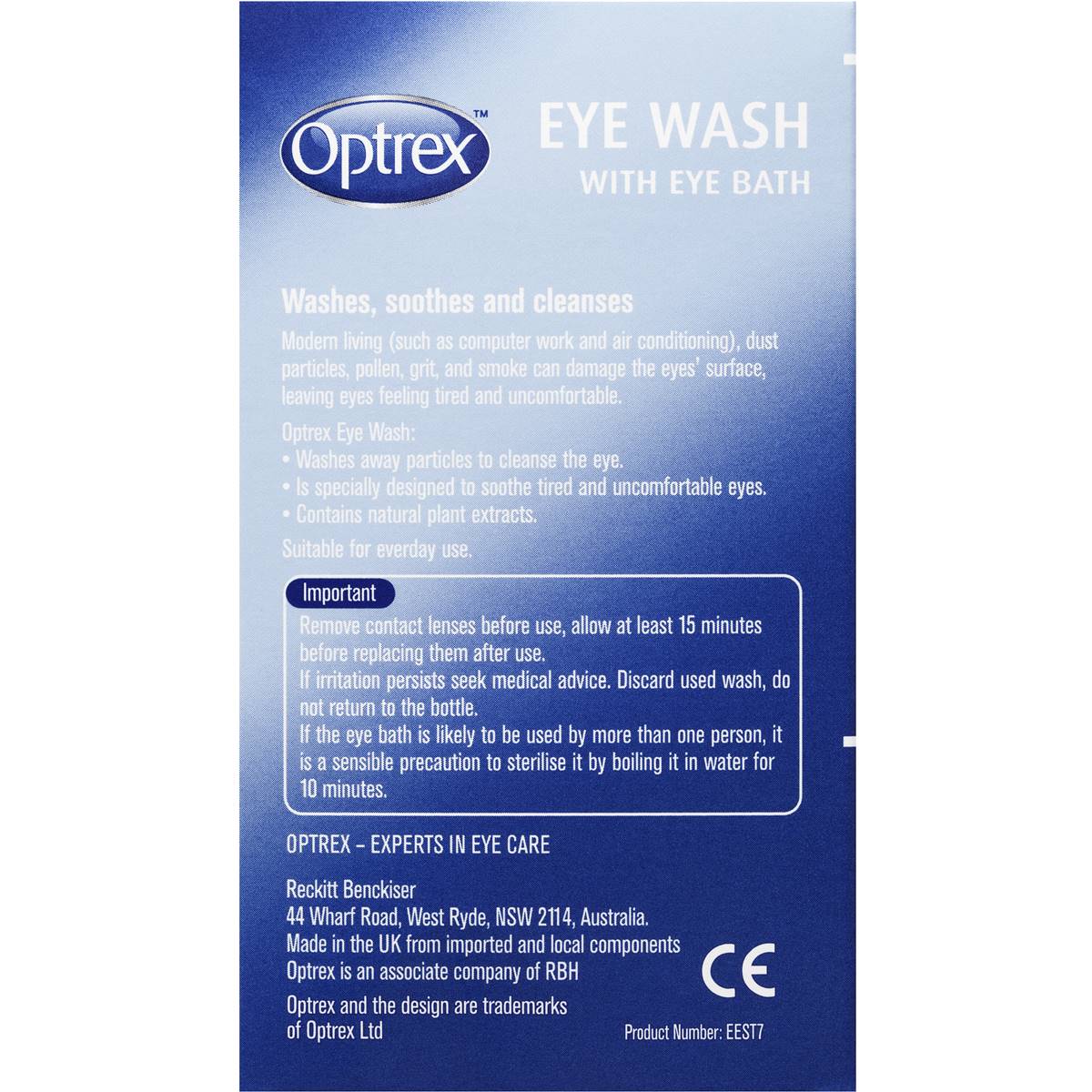 Optrex Fresh Eyes Wash 110ml Woolworths
