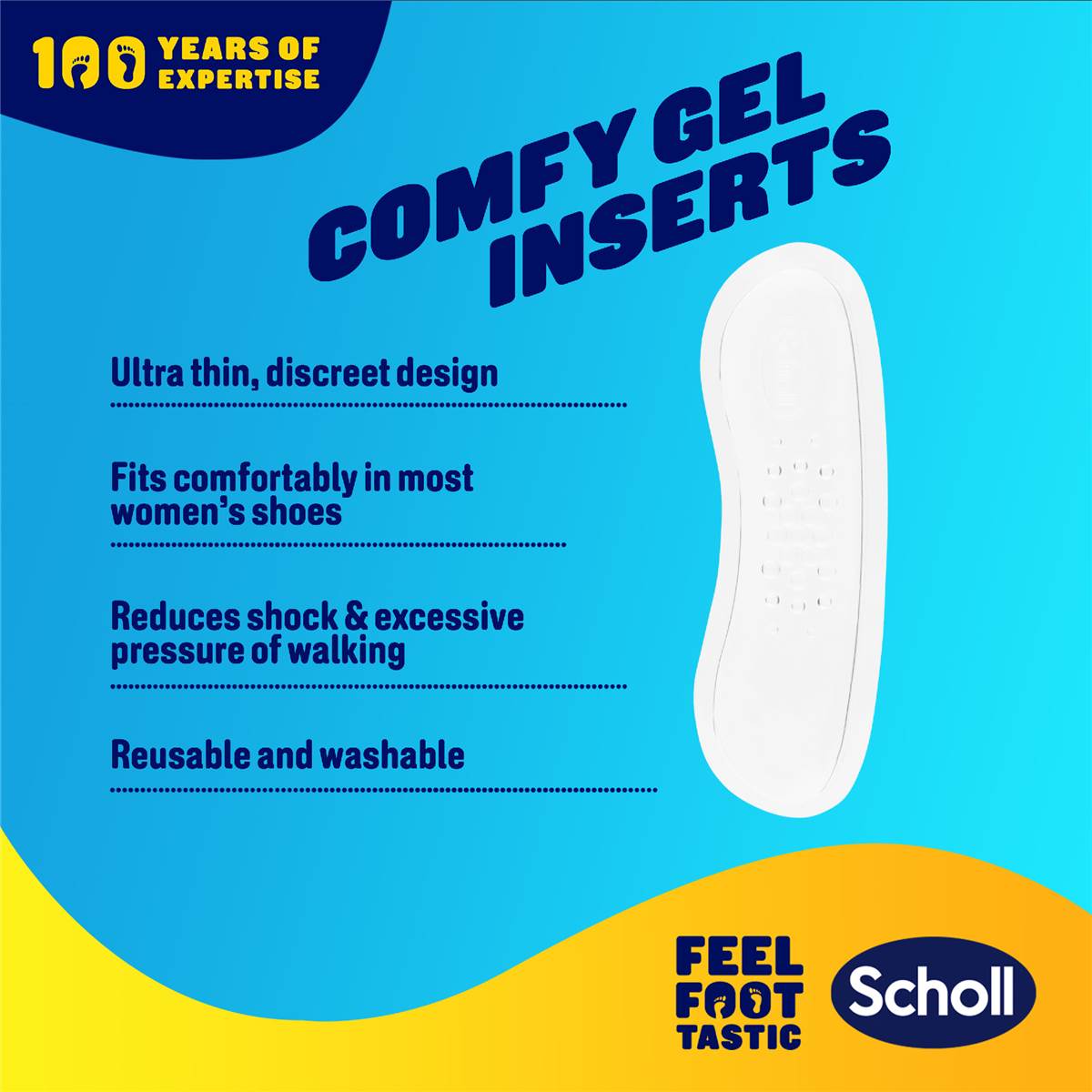 Scholl Party Feet Invisible Gel Heel Shields (Pack of 2) : Aazon.co.uk