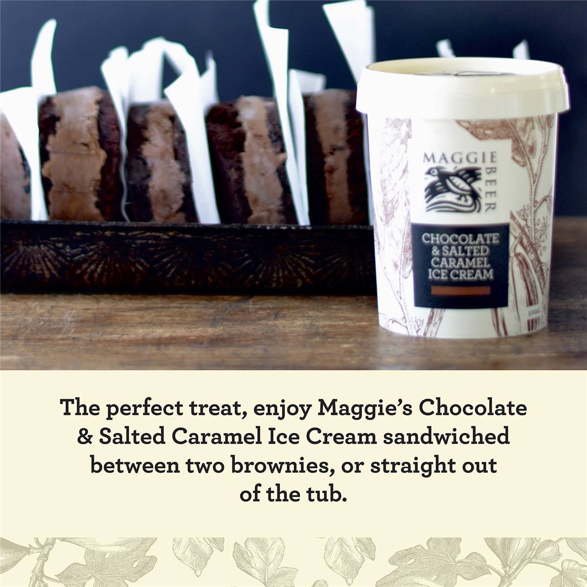 Maggie Beer Chocolate & Salted Caramel Ice Cream 500ml Woolworths