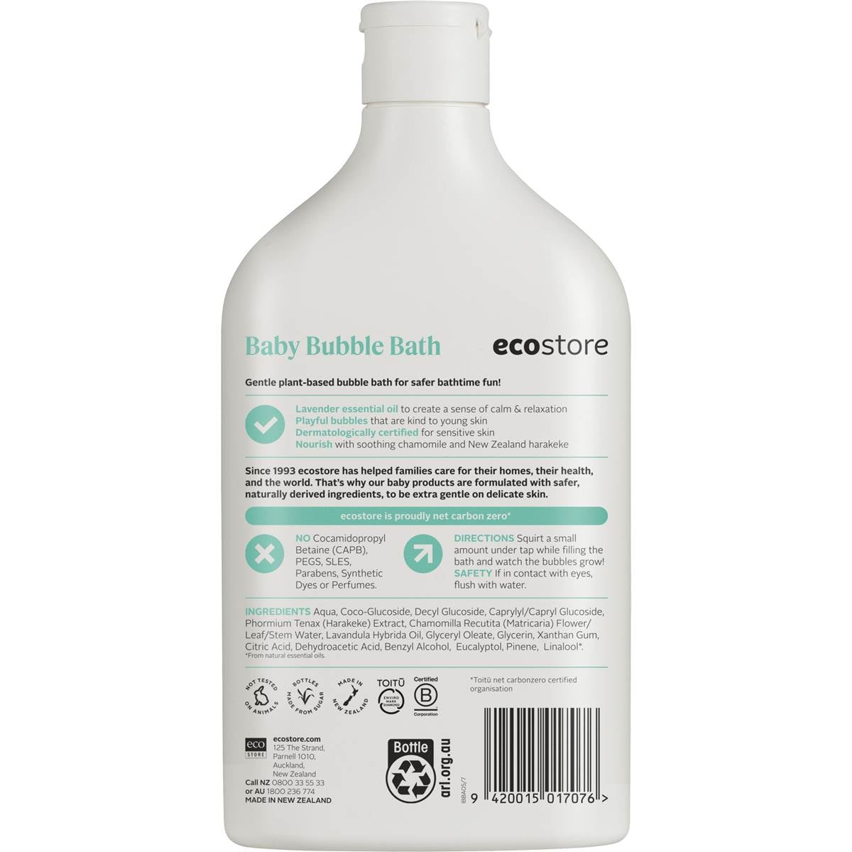 Ecostore Baby Bubble Bath 500ml Woolworths