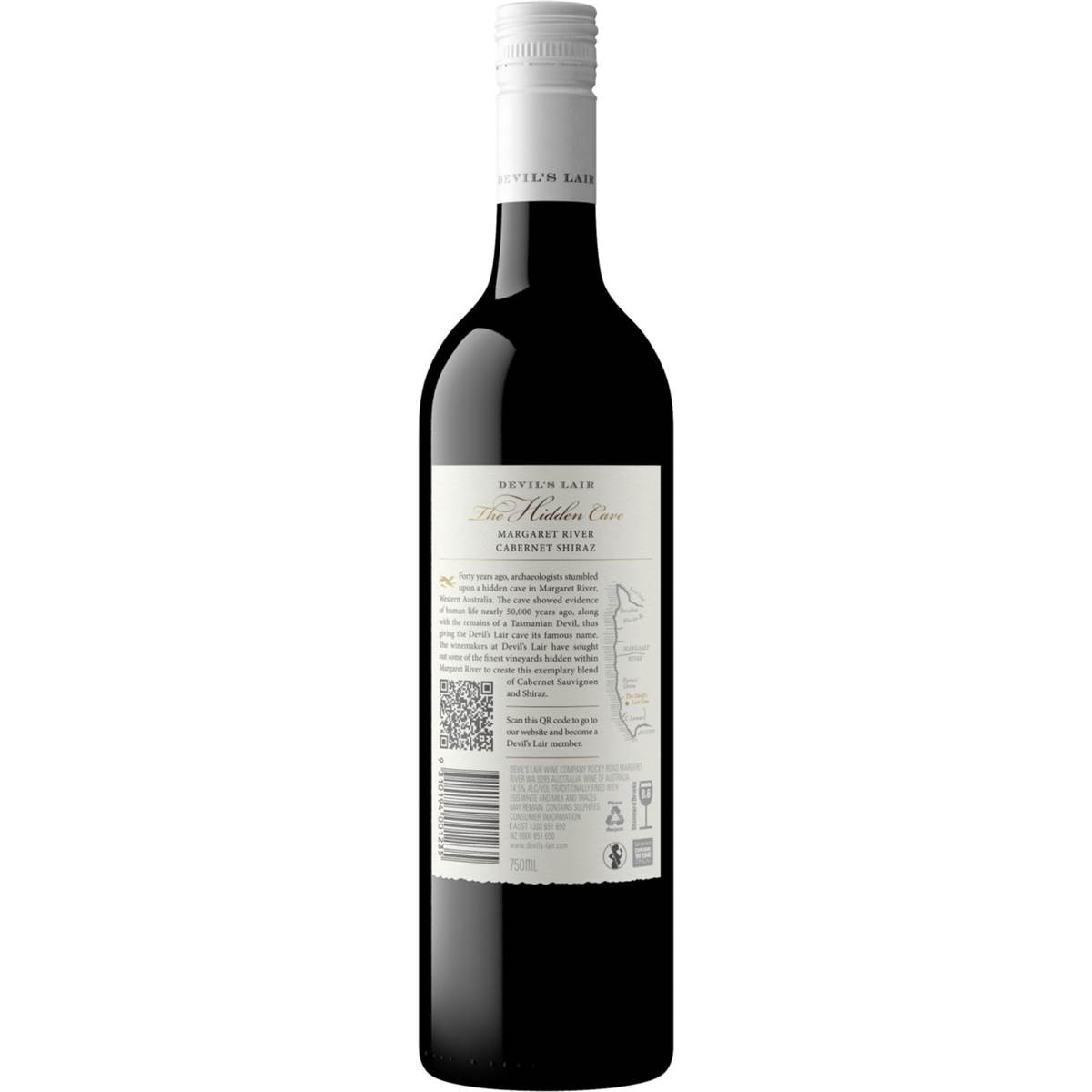 Devil's Lair Hidden Cave Shiraz Cabernet 750ml | Woolworths