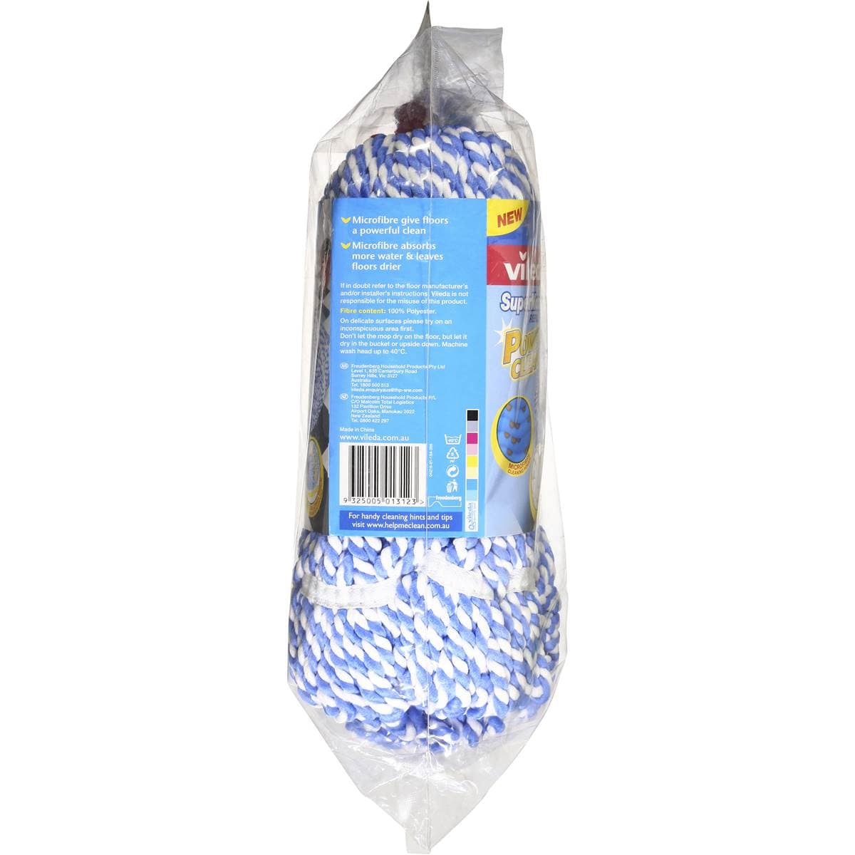 Vileda Mop Super Power Clean Refill Each Woolworths