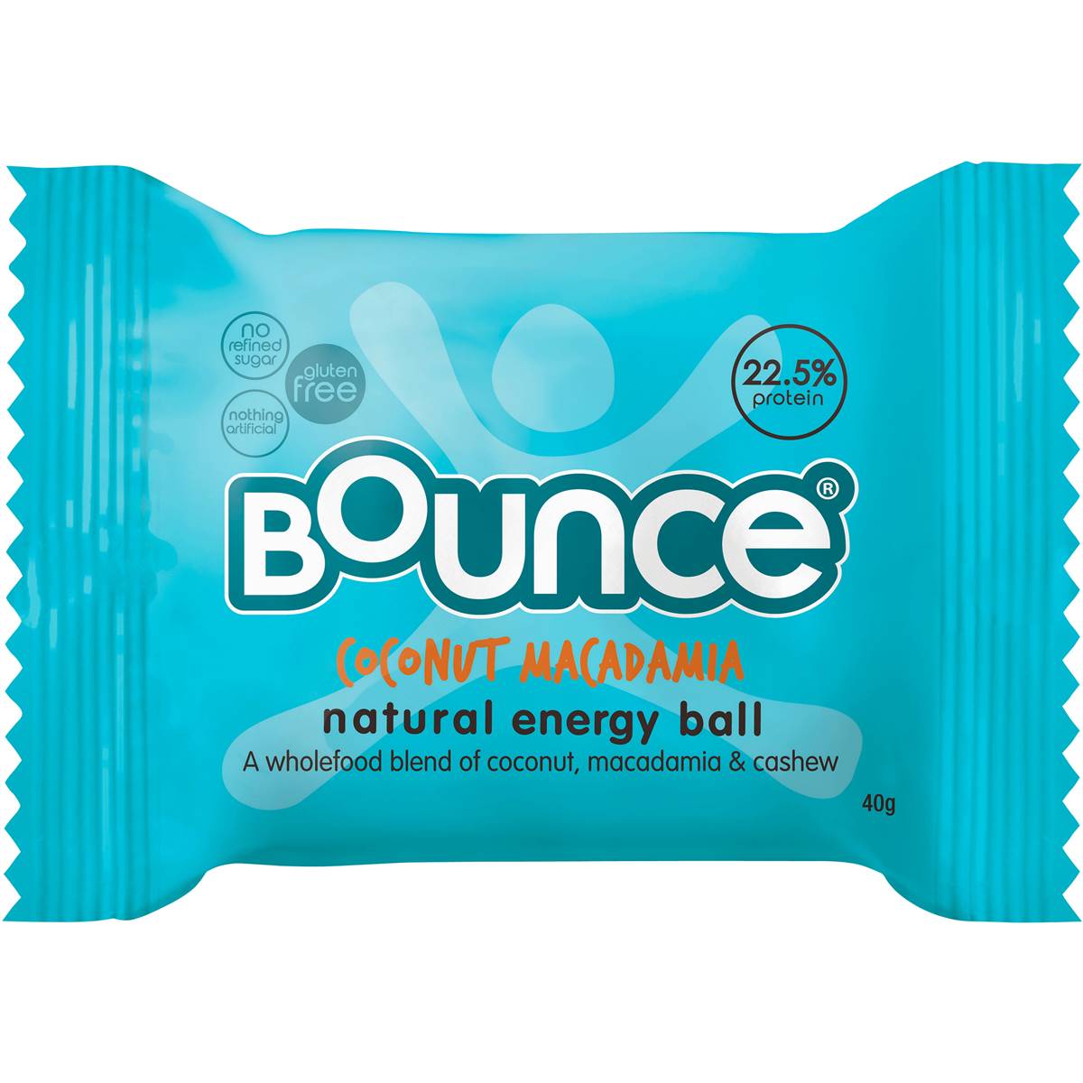 Bounce Natural Energy Ball Coconut Macadamia Protein 40g Woolworths