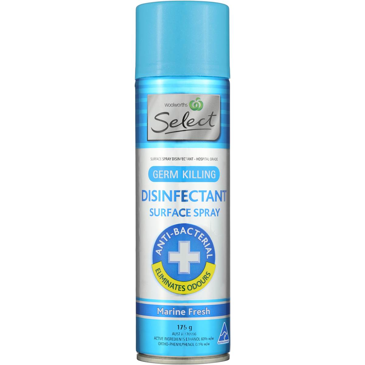 Woolworths Select Disinfectant Spray Marine 175g Woolworths