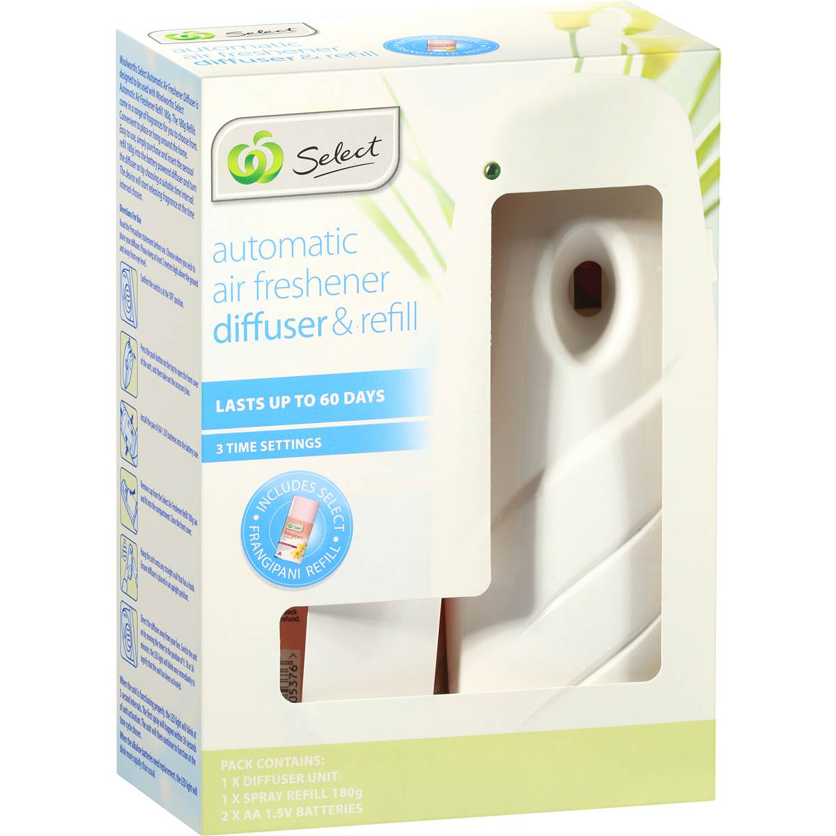Woolworths Select Electric Diffuser Primary Frangipani Each Woolworths