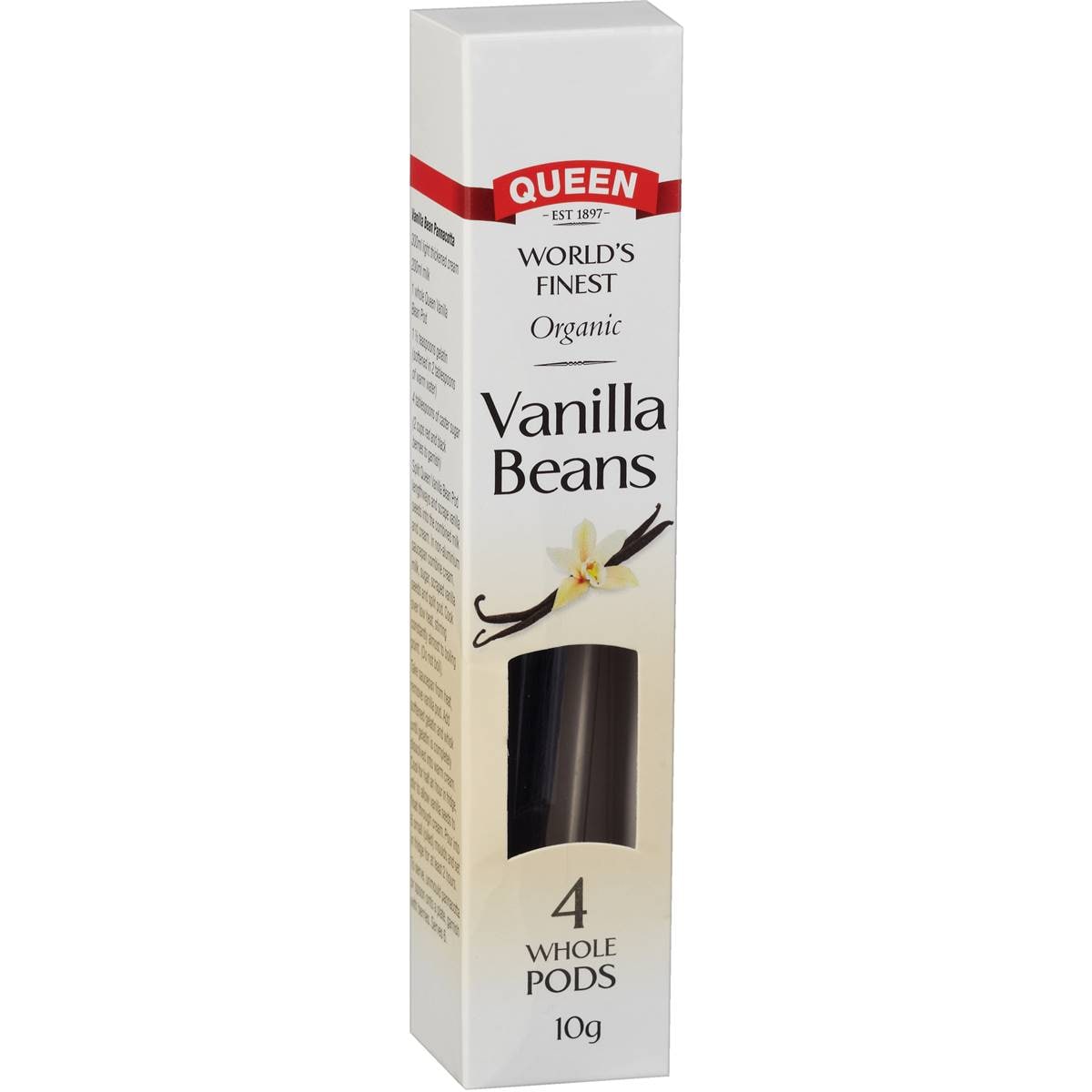 Queen Vanilla Bean Pods 10g Woolworths