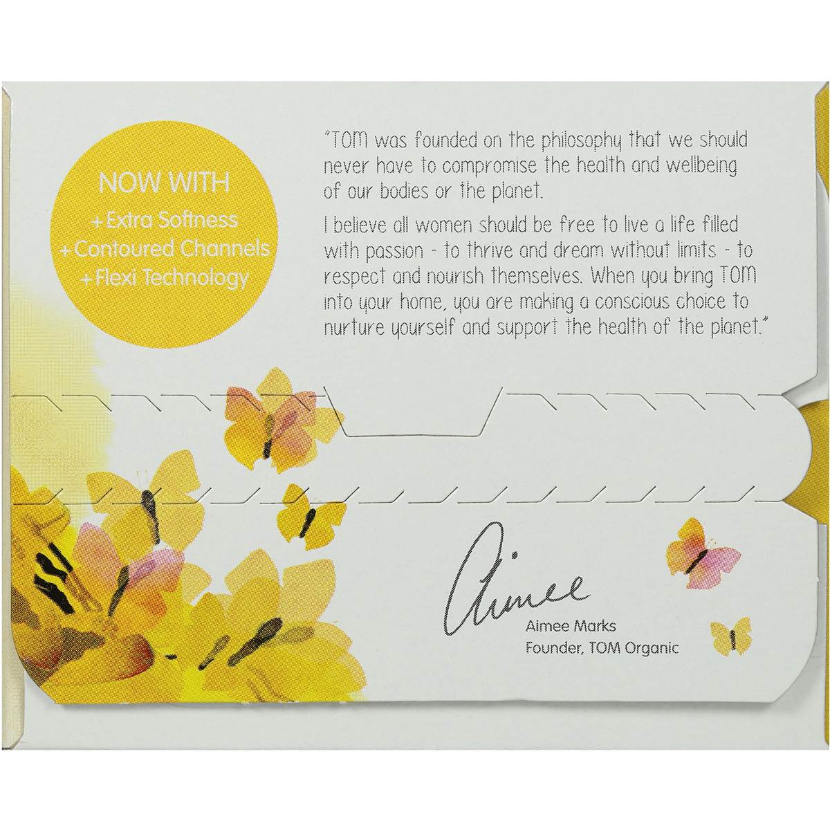 Tom Organic Pads Regular Ultra Thin 10pk Woolworths