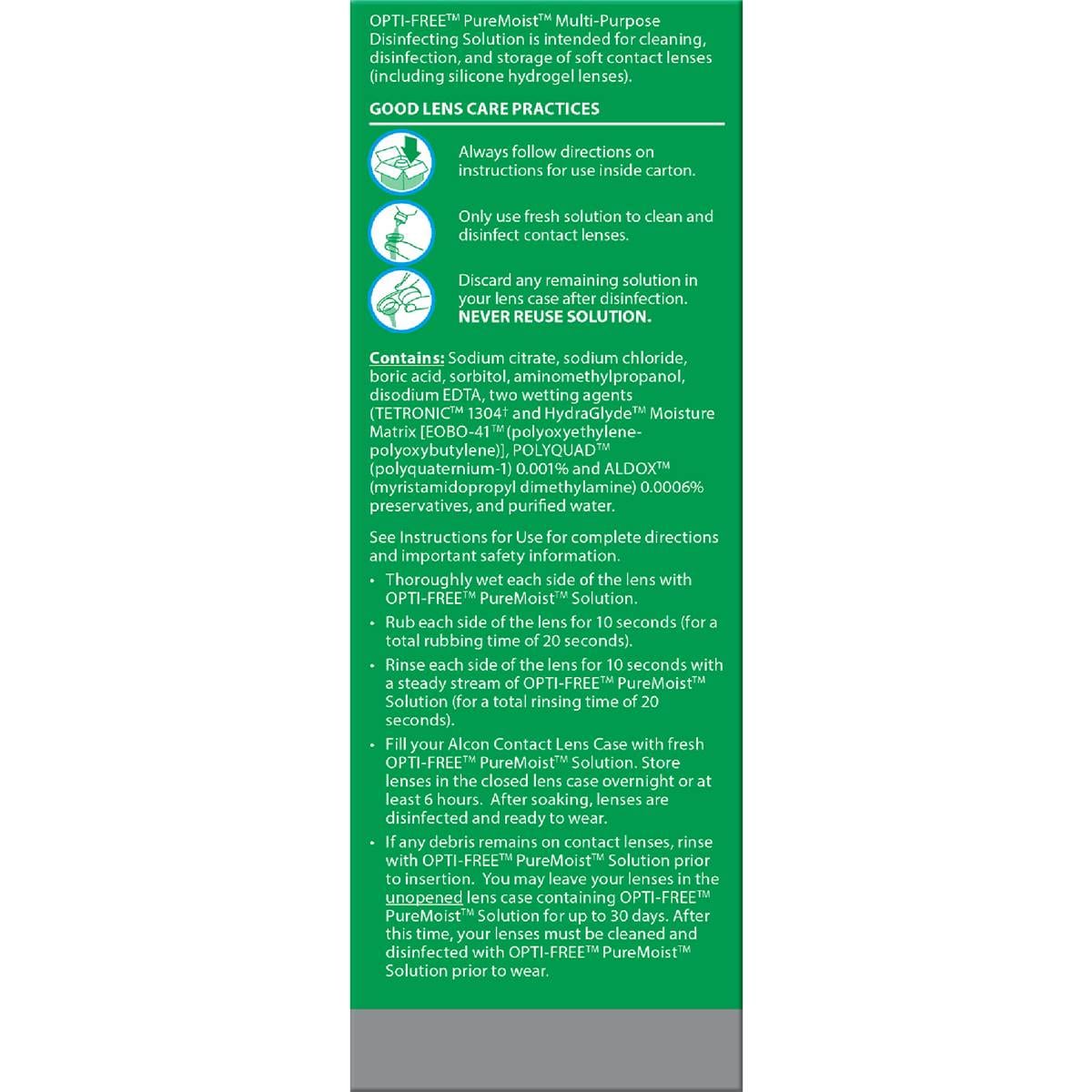 Optifree Contact Solution Pure Moist 90ml Woolworths