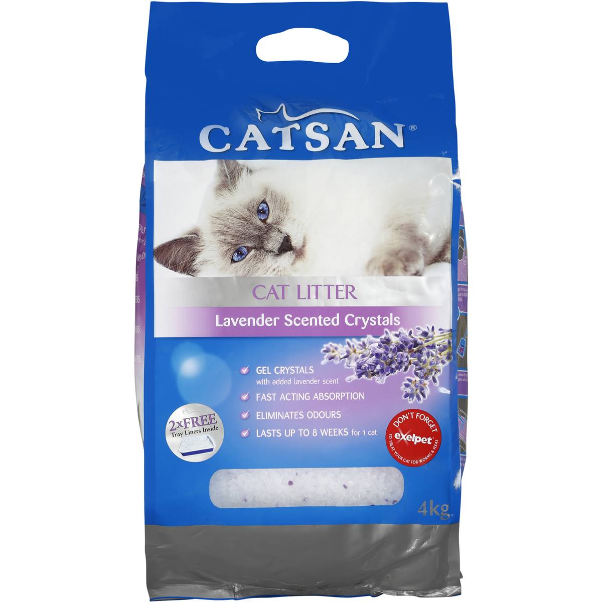 Catsan Cat Litter Lavender Scented Crystals 4kg Woolworths
