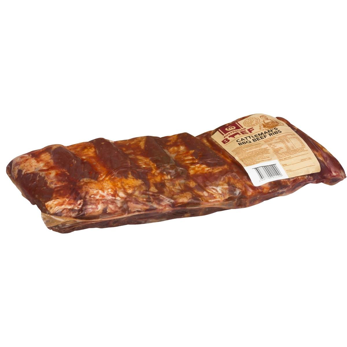 Woolworths Cattlemans Bbq Beef Ribs 650g 1kg Woolworths