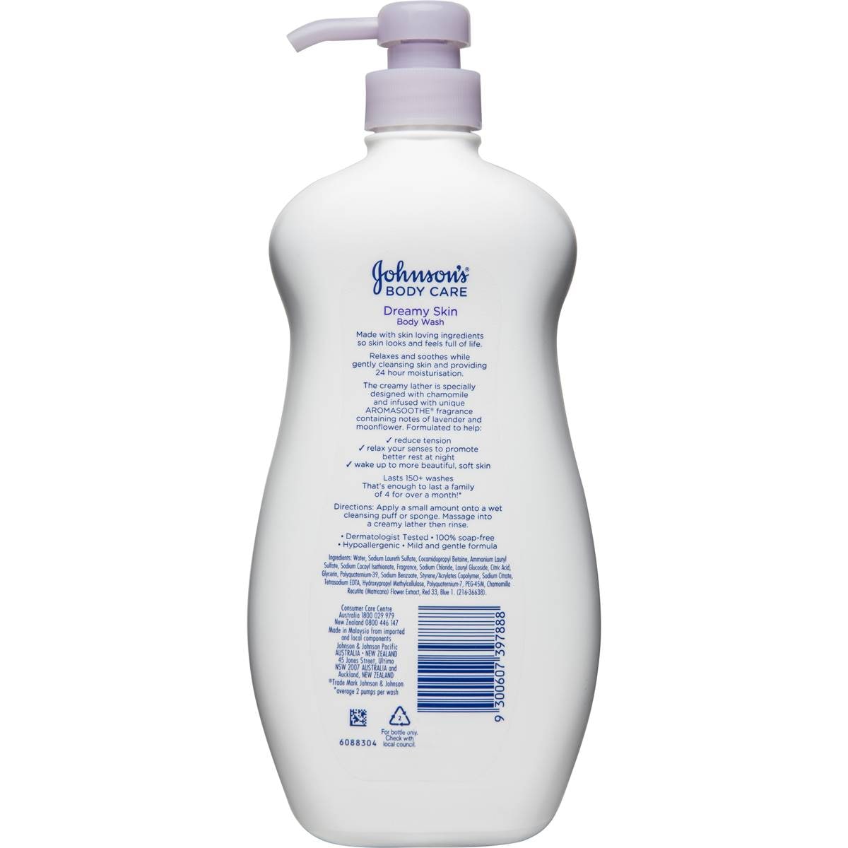 Johnson's Dreamy Skin Lavender & Moonflower Scented Body Wash 1l
