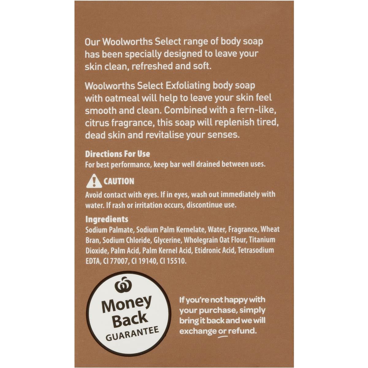 Select Soap Bar Oatmeal 3x100g Woolworths