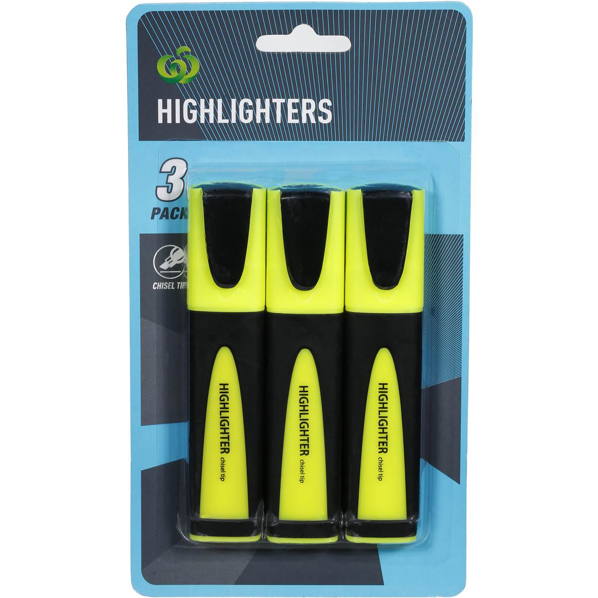 Woolworths Highlighters Yellow 3 Pack Woolworths