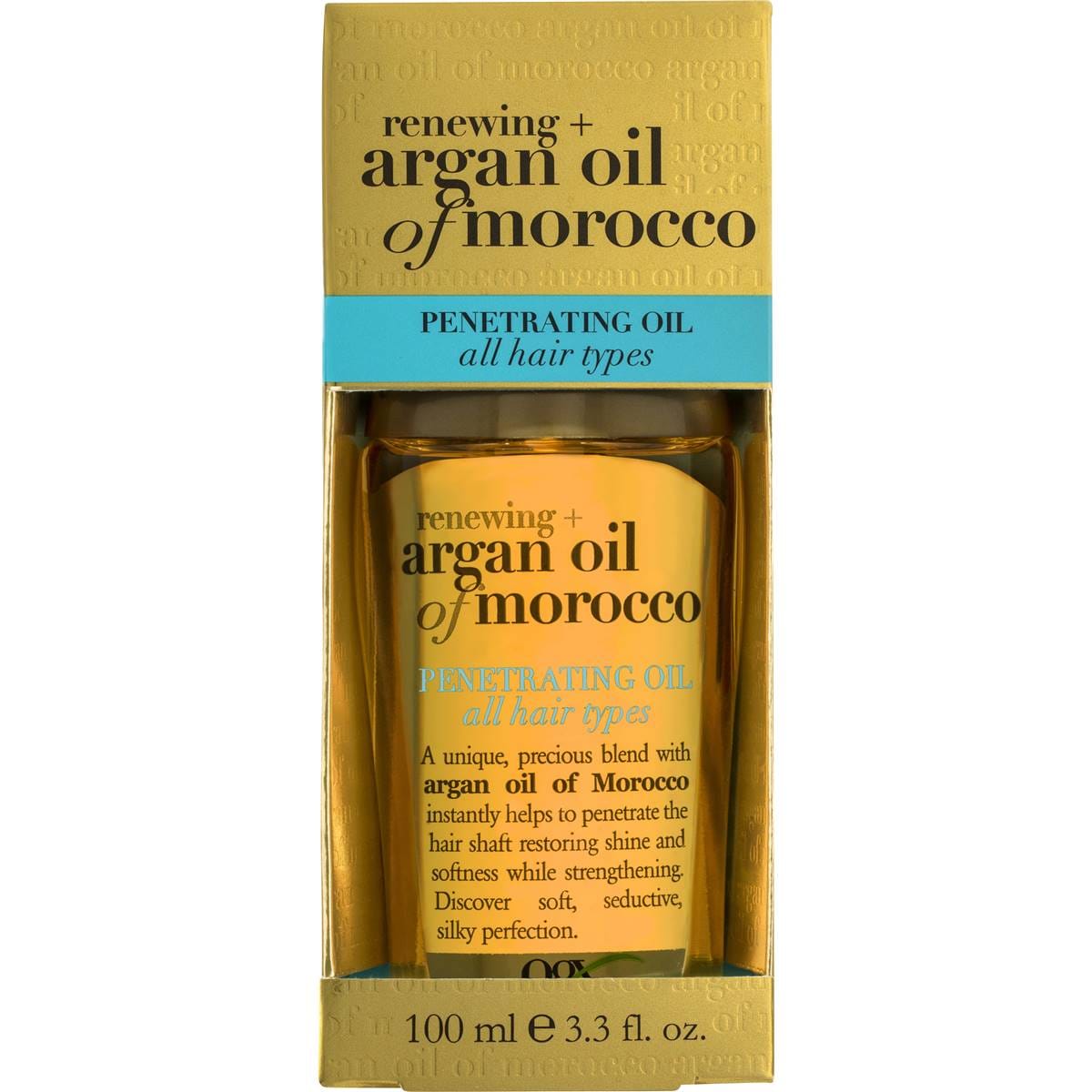 Ogx Argan Oil Hair Oil For Dry & Heat Styled Hair 100ml
