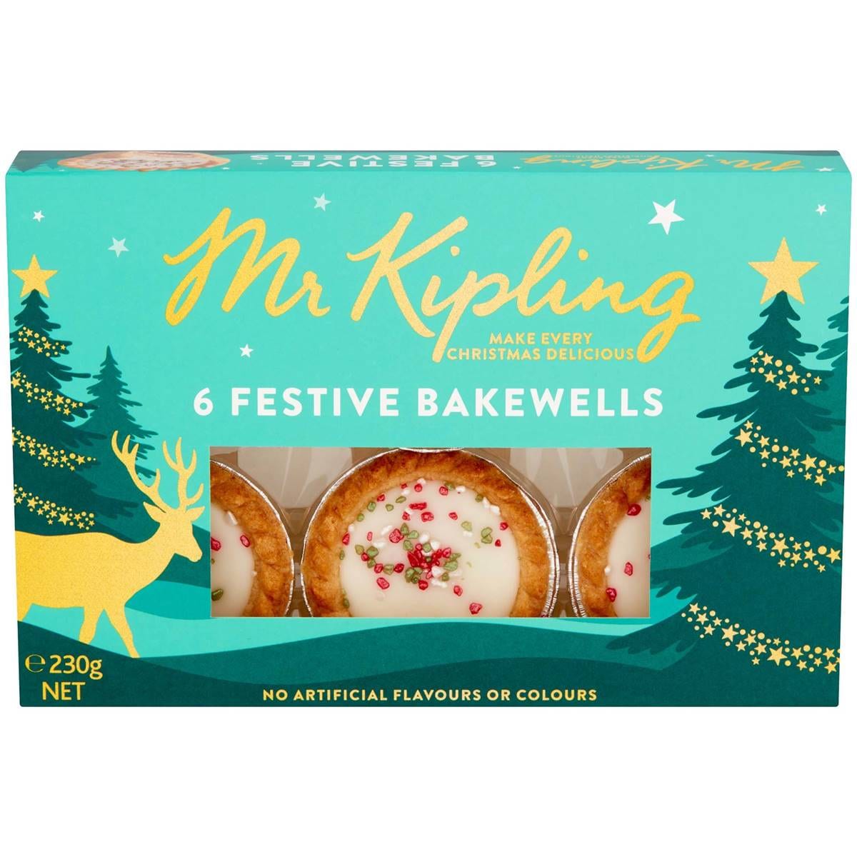 Mr Kipling Festive Bakewells 6 Pack Woolworths