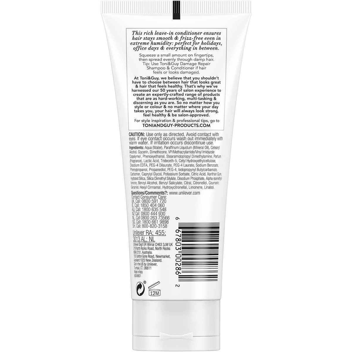 Toni & Guy Prep Leave-in Conditioner 100ml | Woolworths