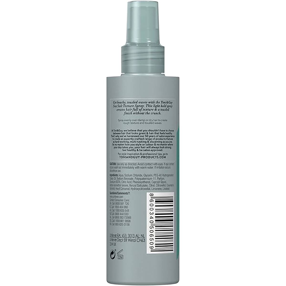 Toni & Guy Casual Sea Salt Texturising Spray 200ml 