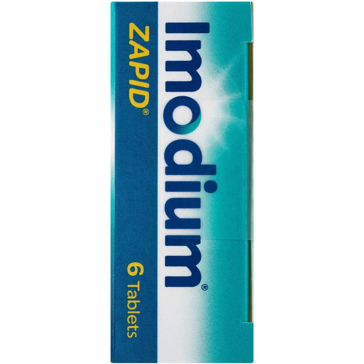 Imodium Zapid Diarrhoea Treatment 2mg 6pk Woolworths