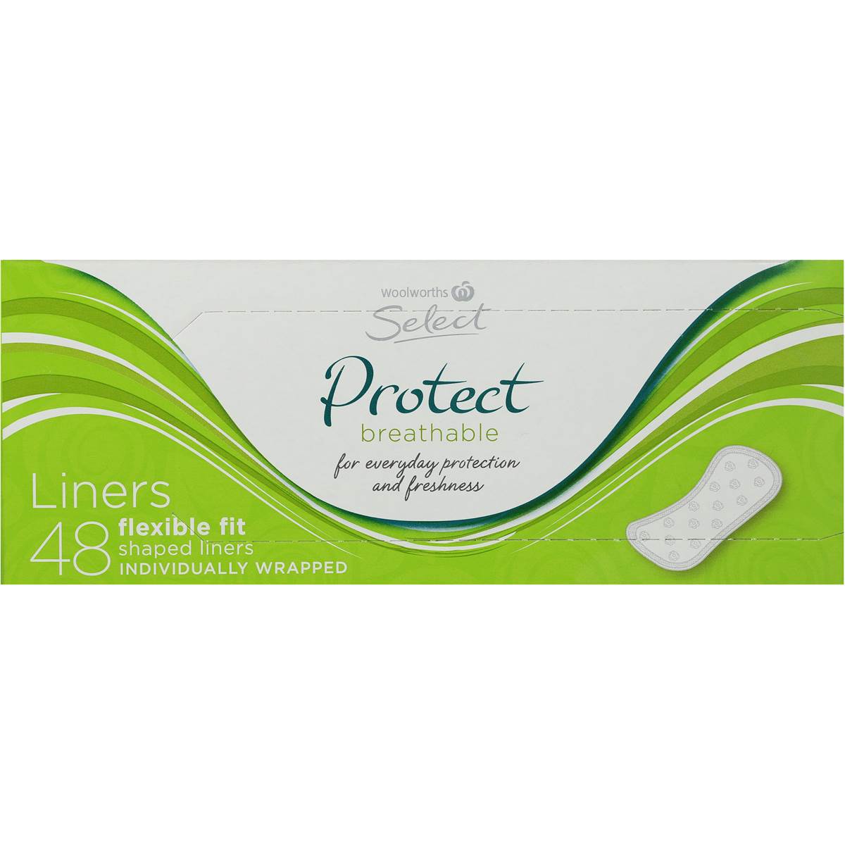 Woolworths Select Panty Liners Breathable 48pk Woolworths
