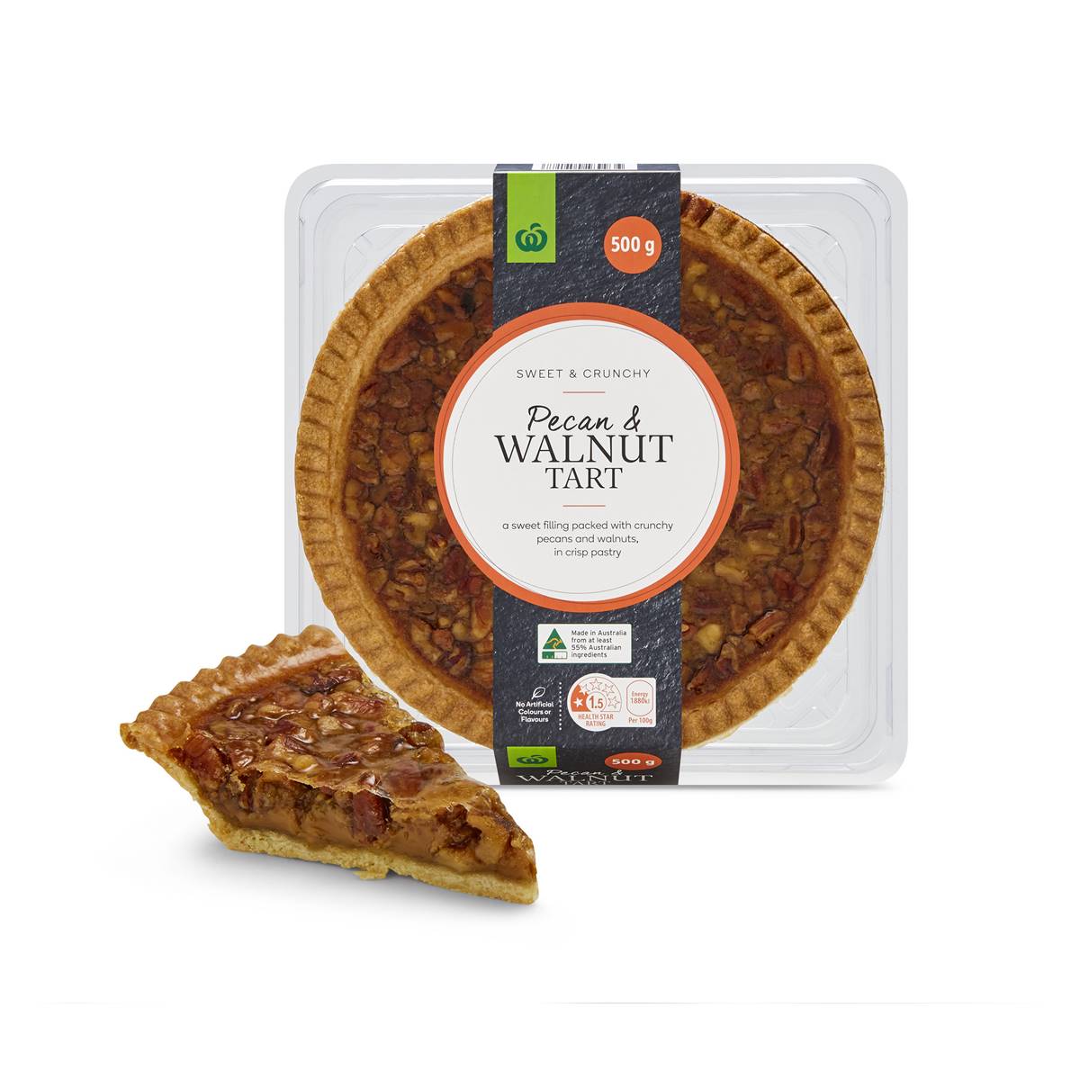Woolworths Pecan & Walnut Tart 500g Woolworths