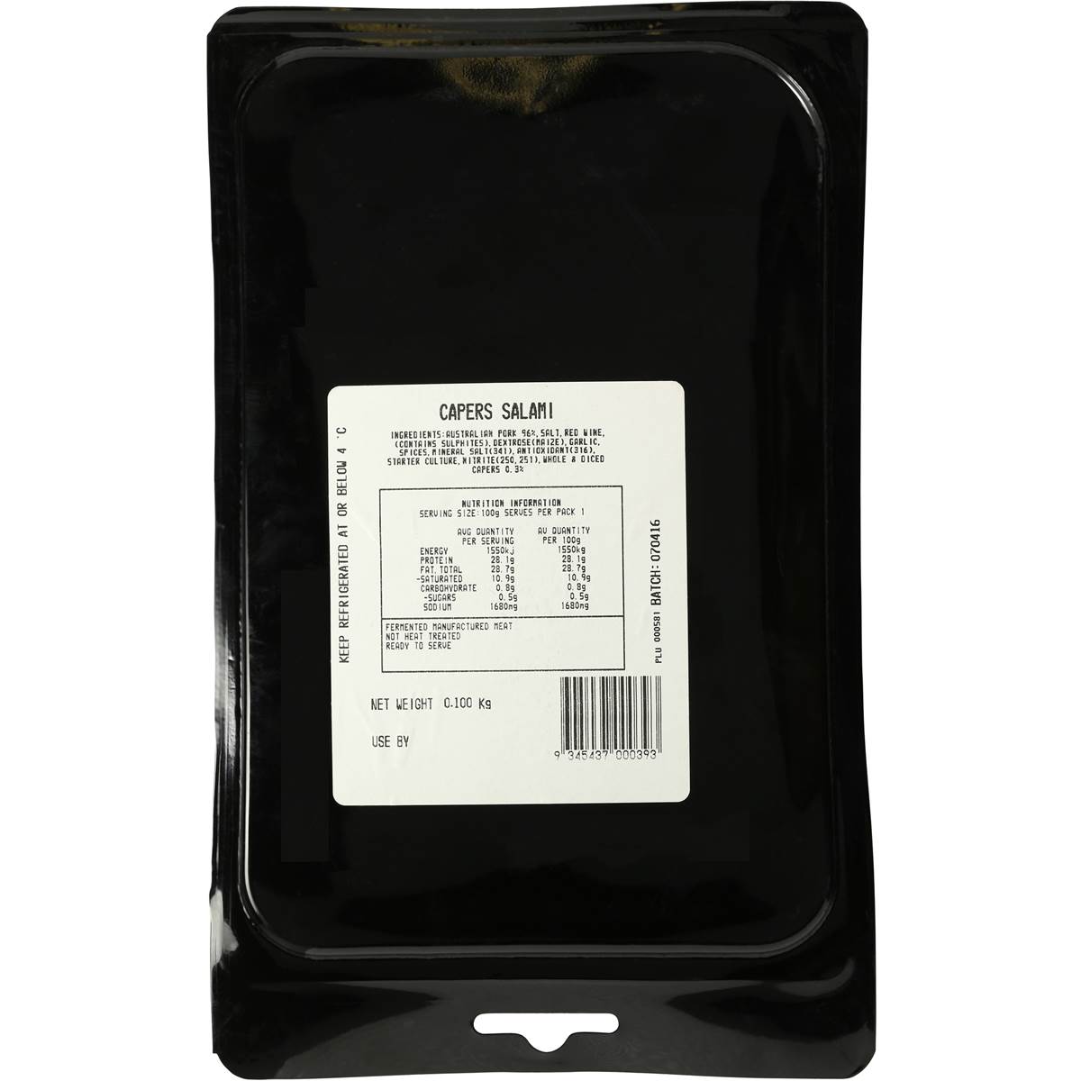 Montecatini Salami With Capers 100g Woolworths