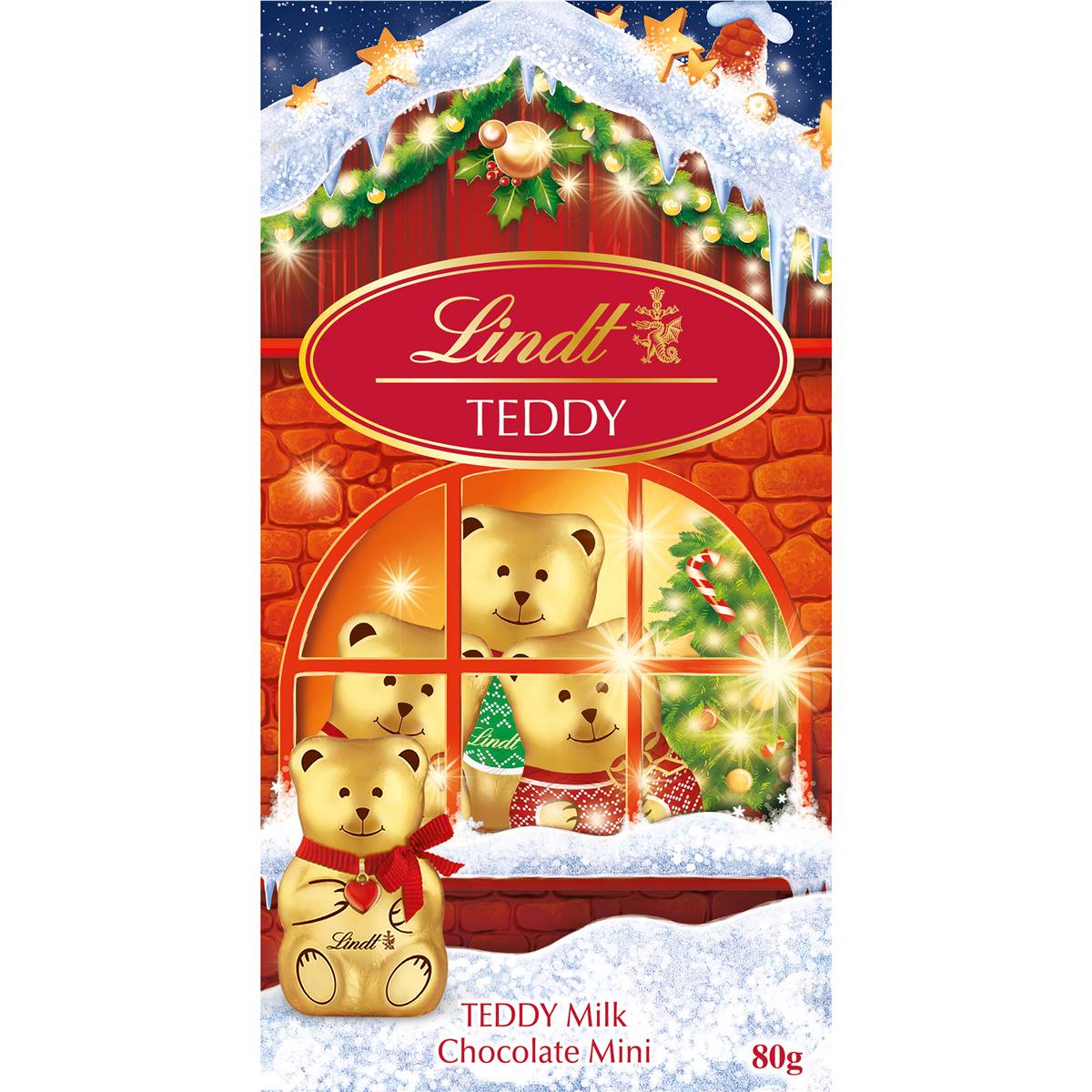 Lindt Milk Chocolate Teddy Bag 80g | Woolworths