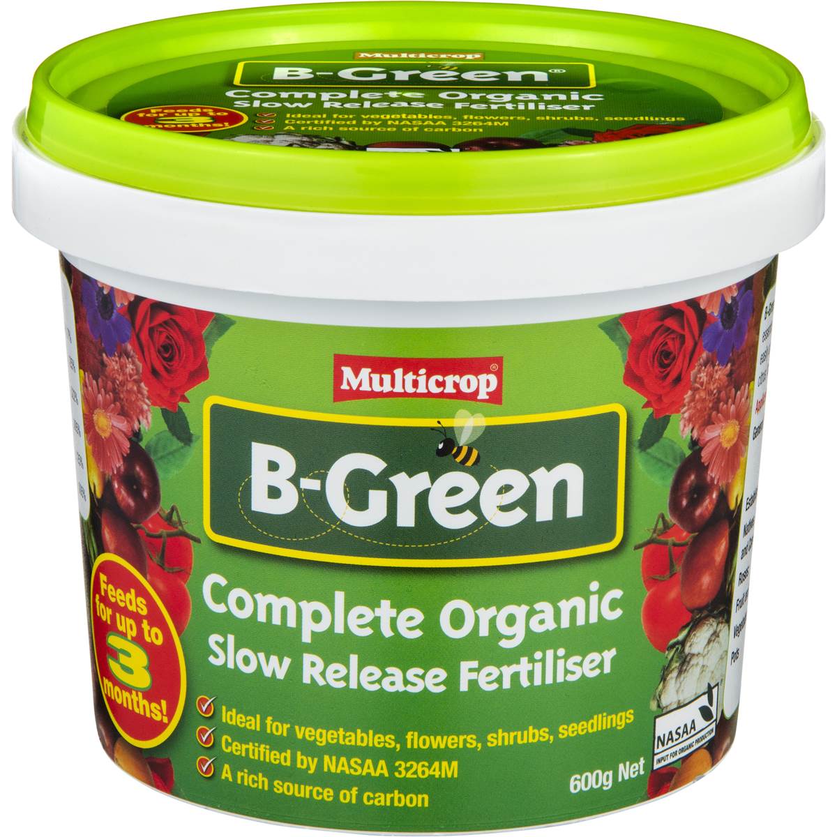 Multicrop B-green Organic Garden Fertiliser Slow Release 600g | Woolworths