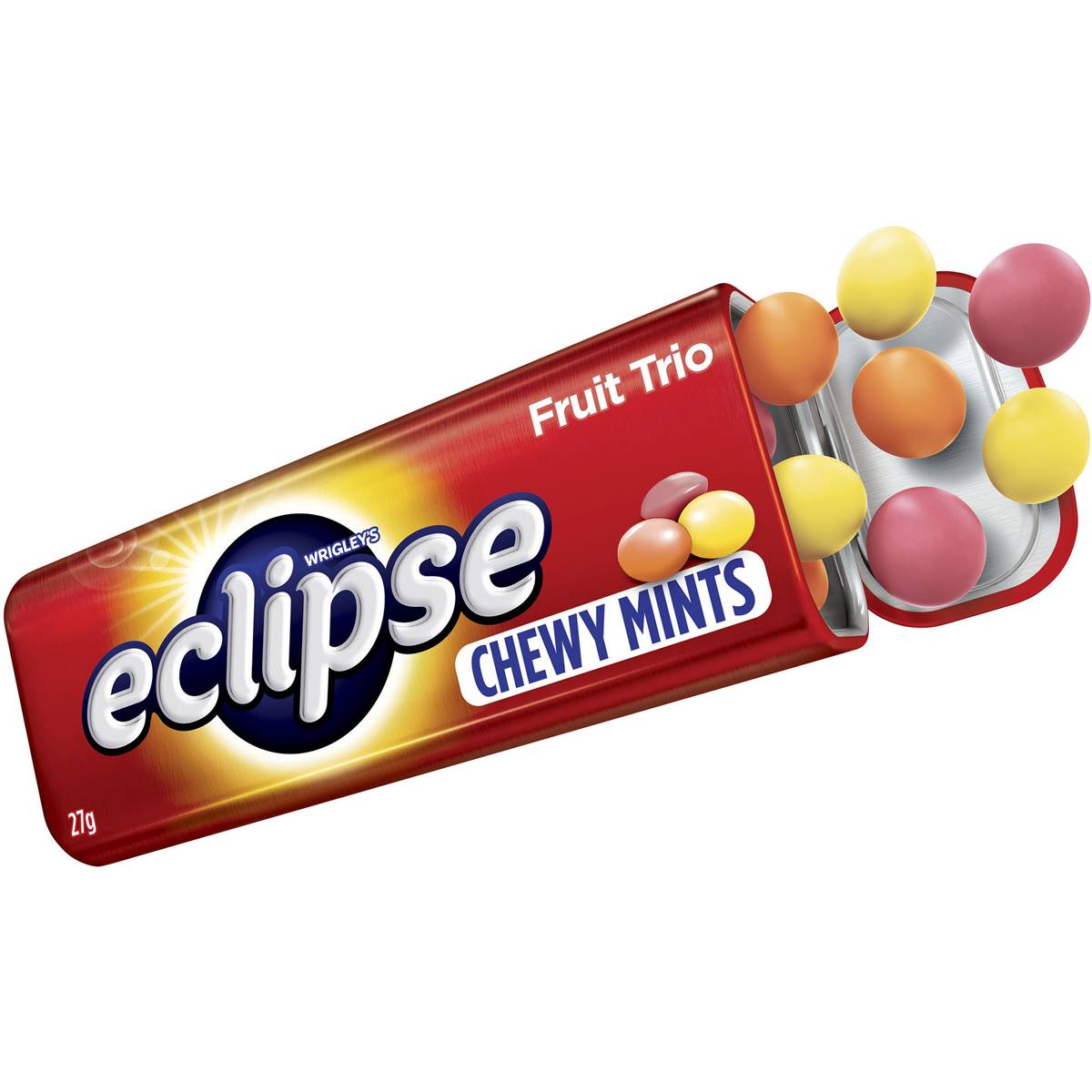 Wrigley's Eclipse Chewy Mints Fruit Trio 27g Woolworths