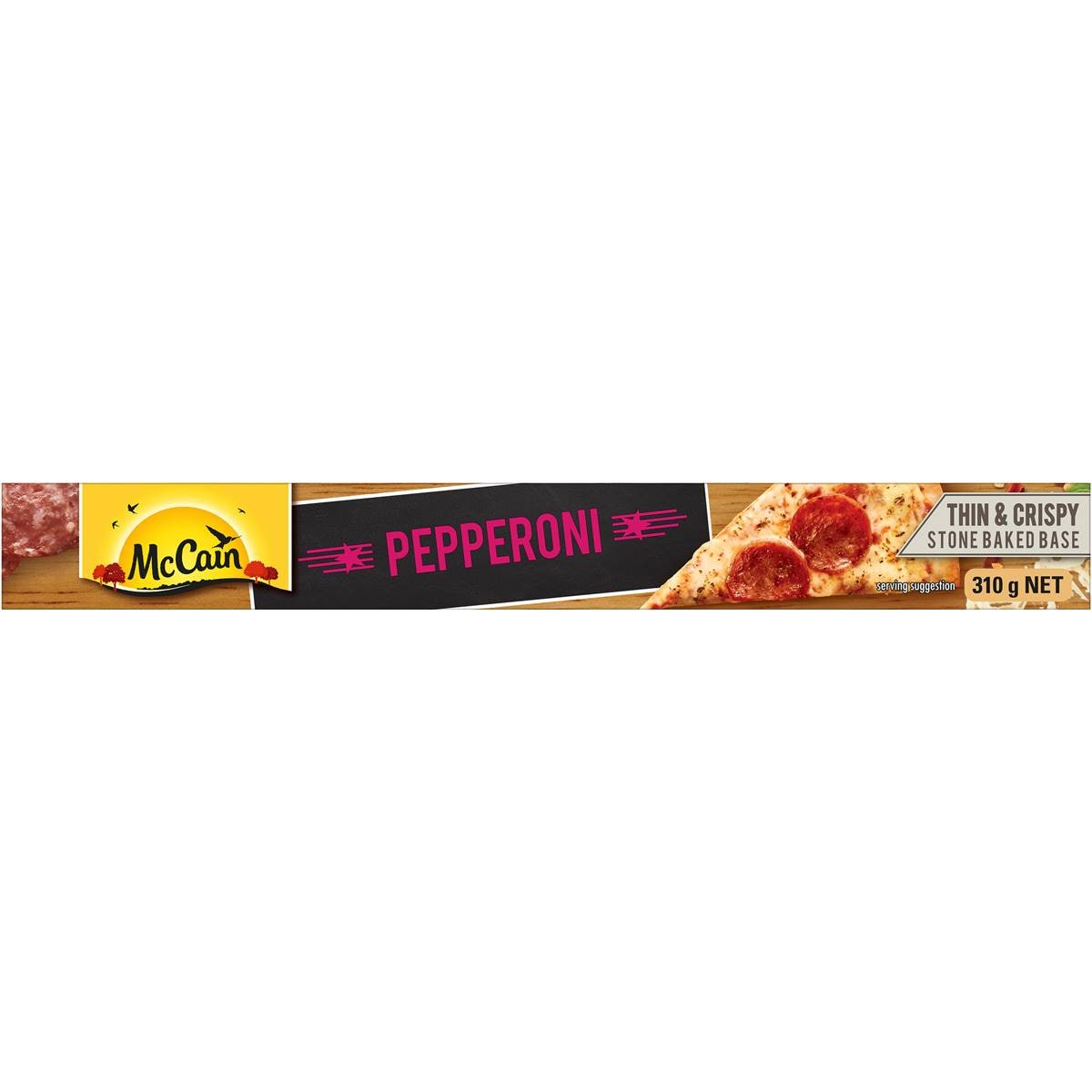 Mccain Ultra Thin Crust Pepperoni Pizza 310g Woolworths